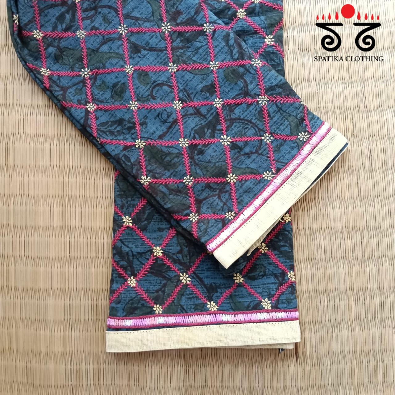 Banjara Hand Embroidered Blouse Fabric