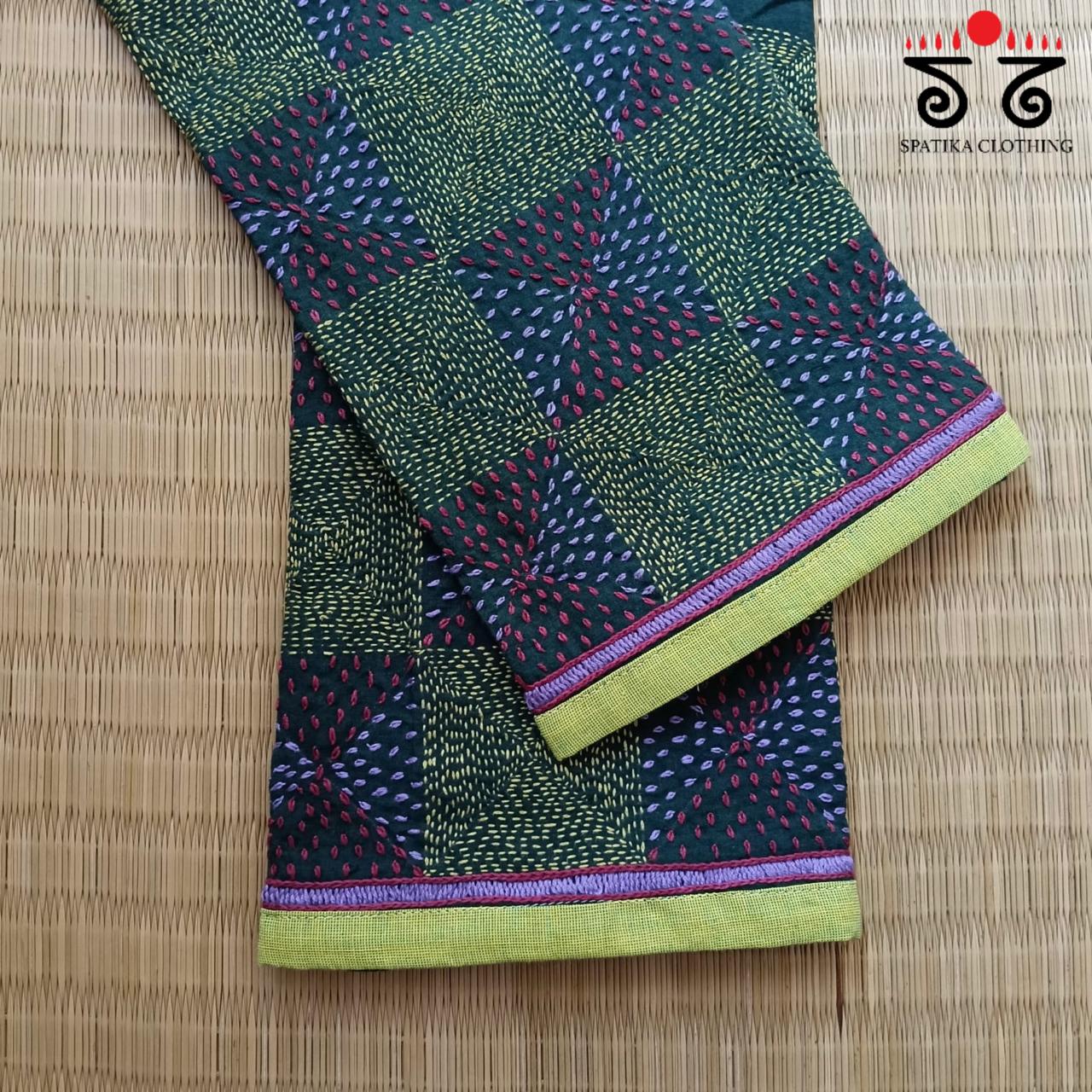 Banjara Hand Embroidered Blouse Fabric