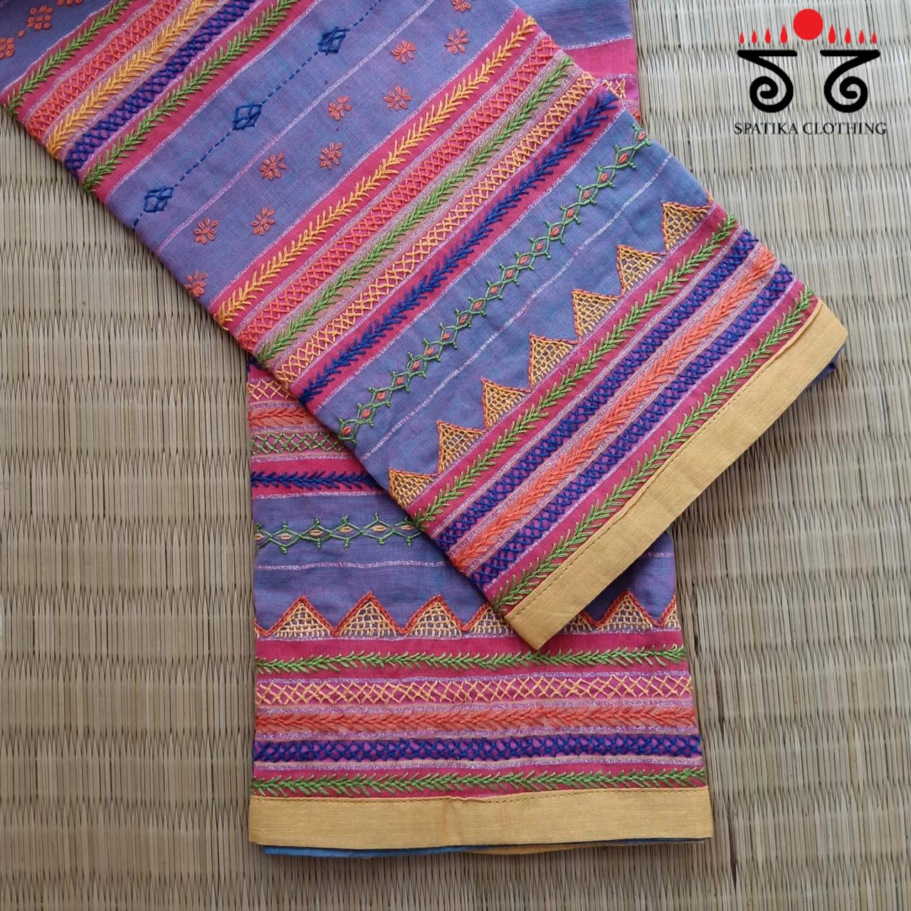 Banjara Hand Embroidered Blouse Fabric