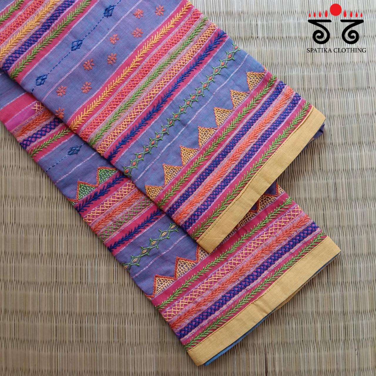 Banjara Hand Embroidered Blouse Fabric