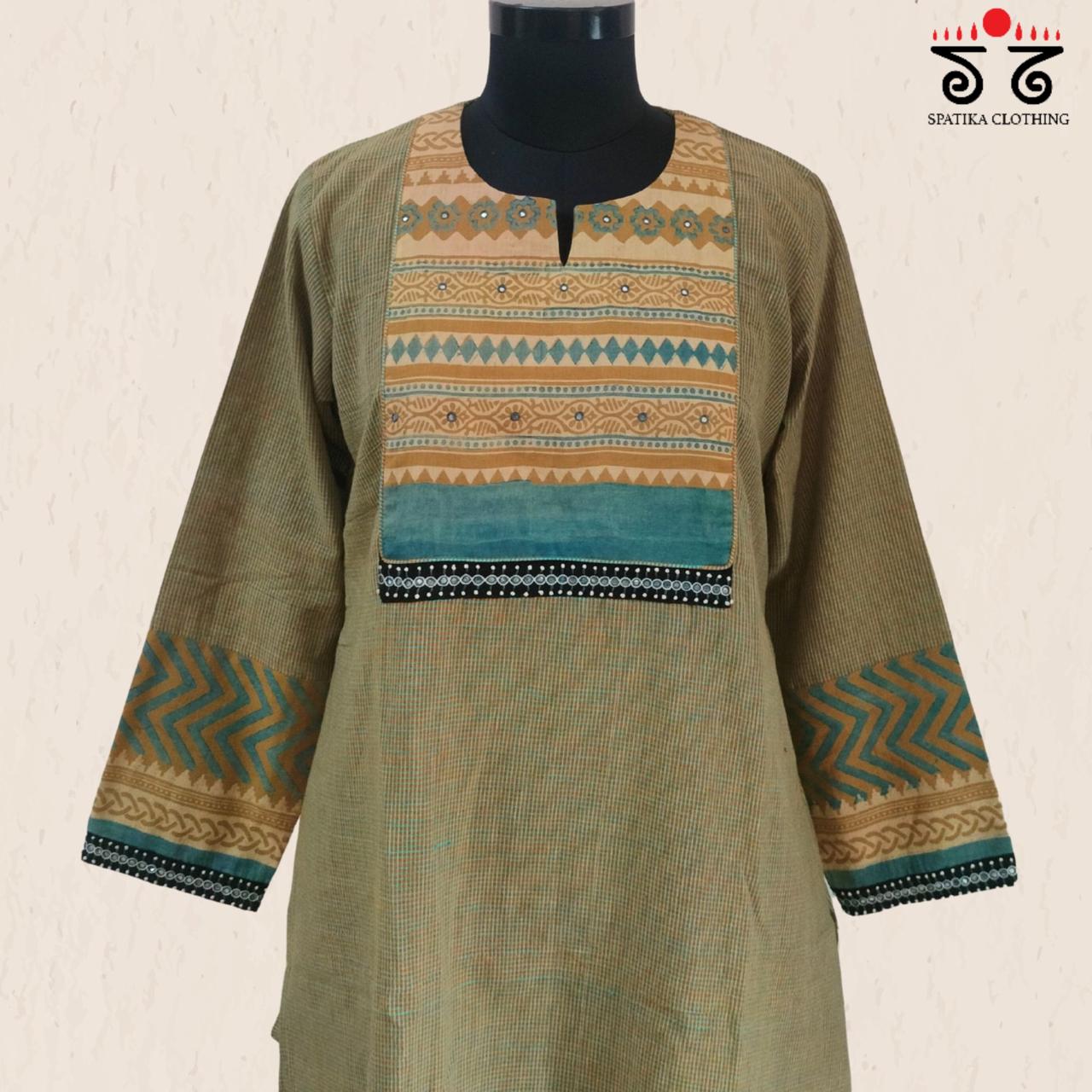 Ajrak Hand - Blockprinted Revival Kurta