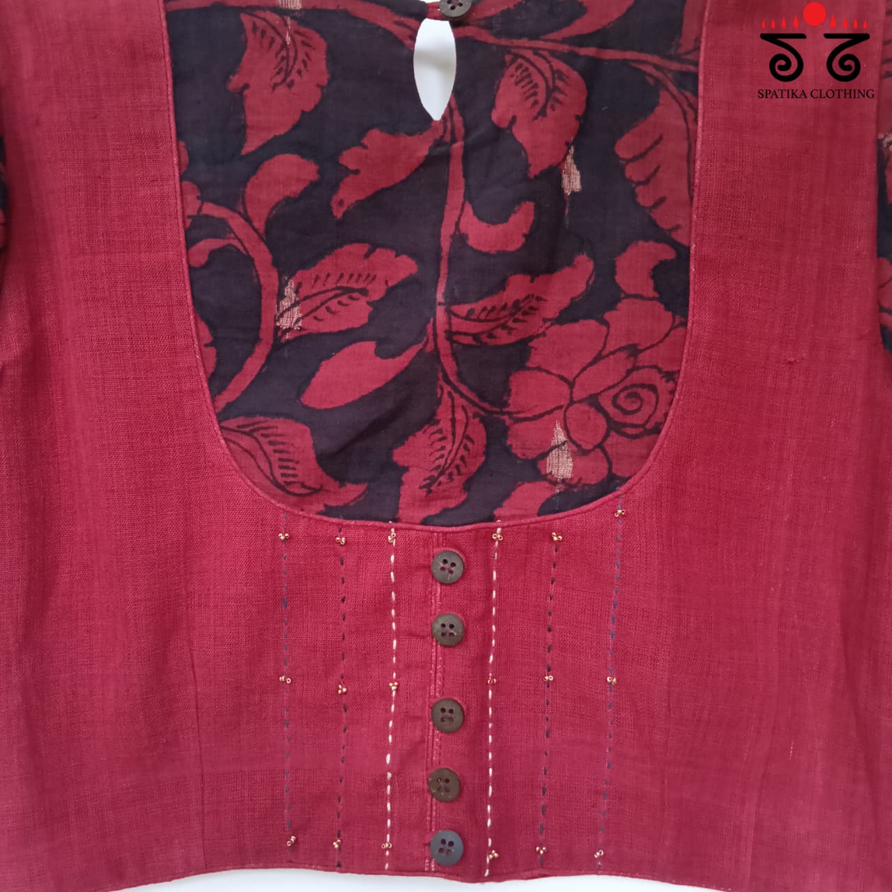 The Kalamkari Yoke Blouse