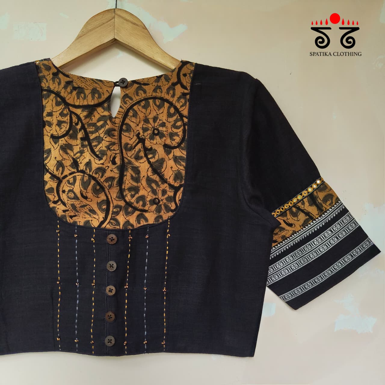 The Kalamkari Yoke Blouse