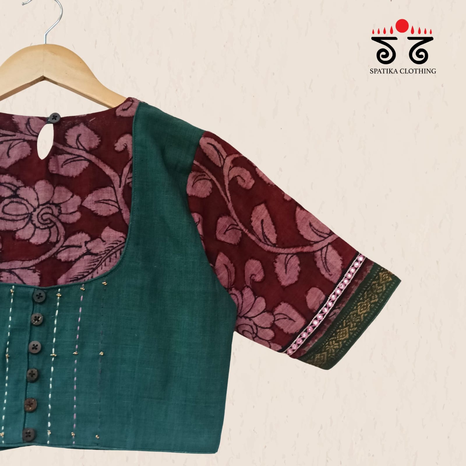 The Kalamkari Yoke Blouse