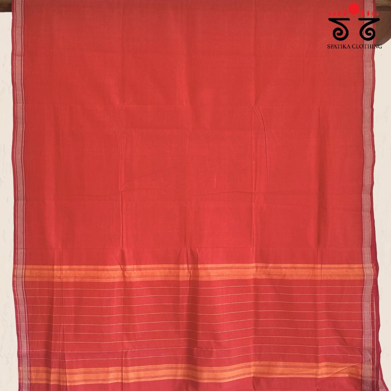 Andhra Handwoven Cotton Saree - Special Blouse