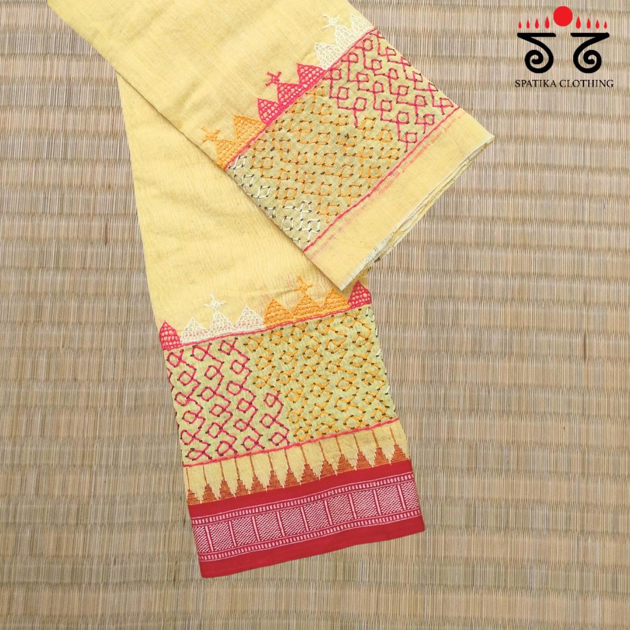 Lambani Handembroidery on Ponduru Blouse Fabric