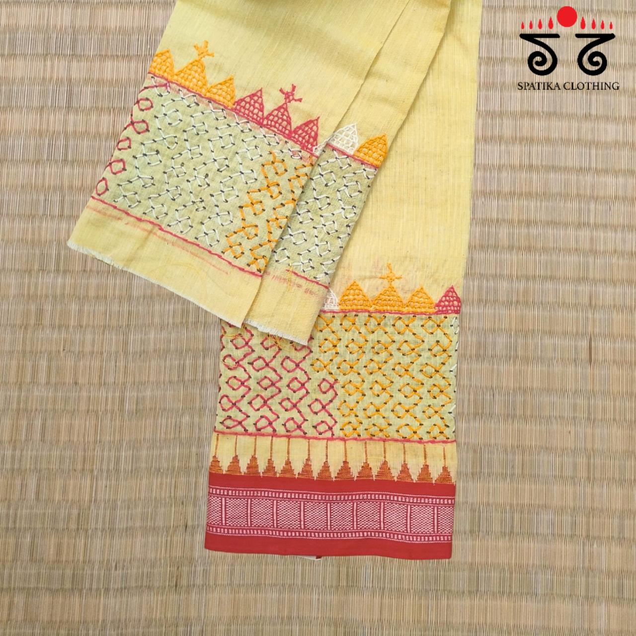 Lambani Handembroidery on Ponduru Blouse Fabric
