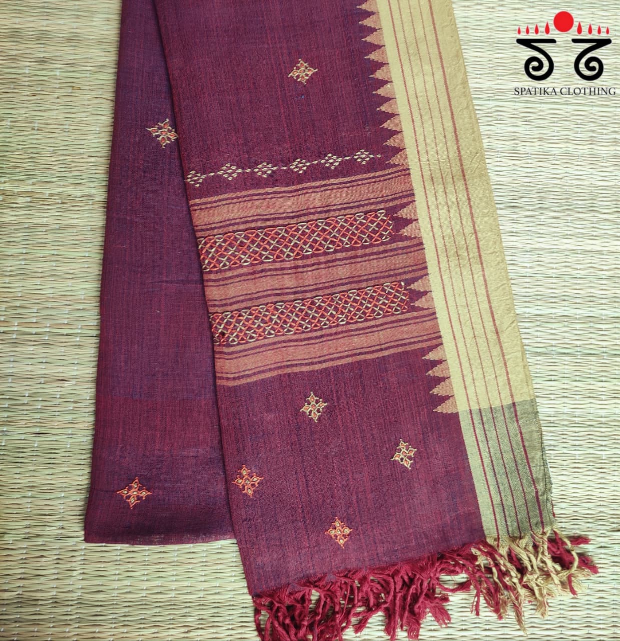 Ponduru Hand Embroidered Dupatta