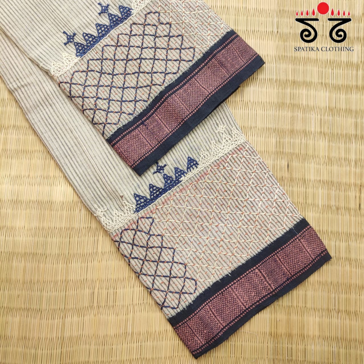 Lambani Handembroidery on Ponduru Blouse Fabric