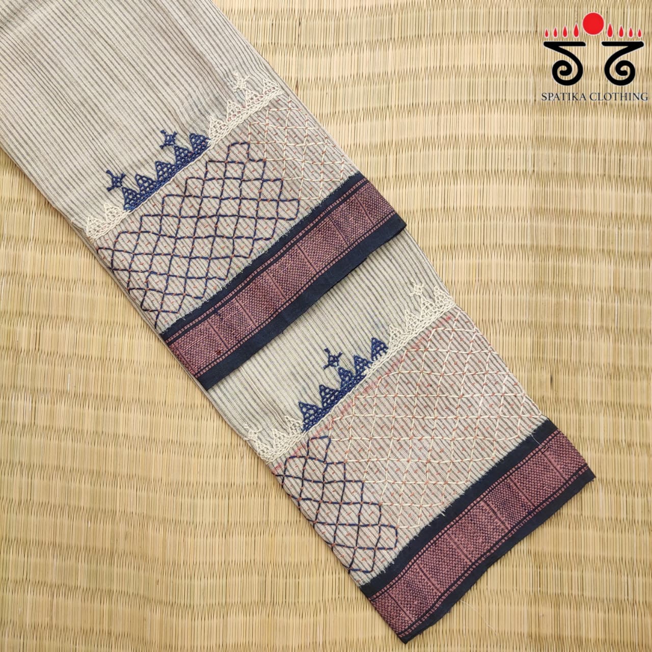 Lambani Handembroidery on Ponduru Blouse Fabric