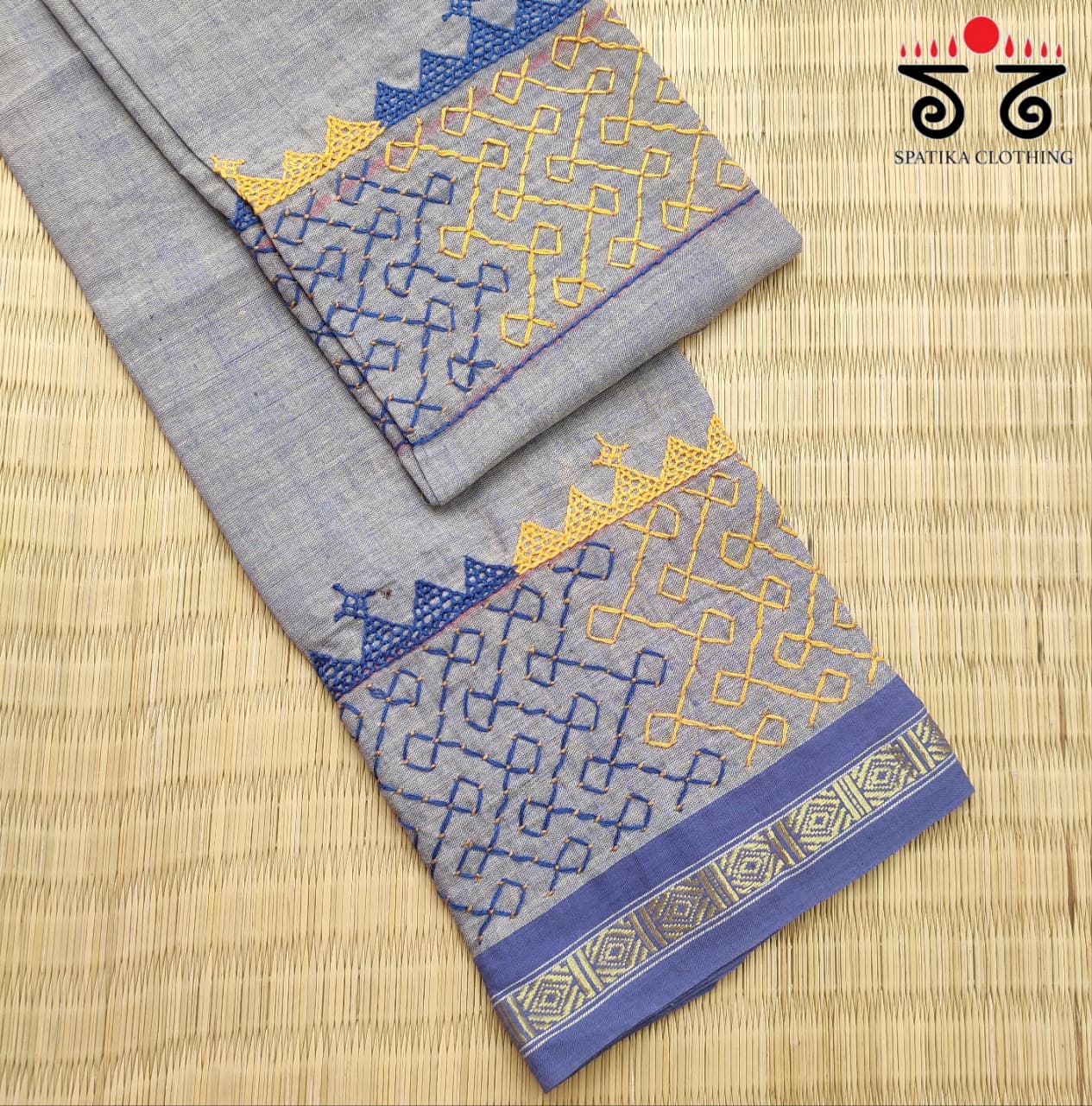 Lambani Handembroidery on Ponduru Blouse Fabric