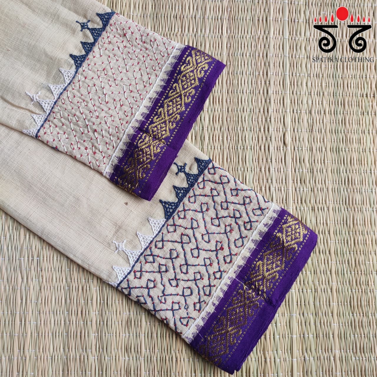 Lambani Hand-embroidered Ponduru Blouse Fabric