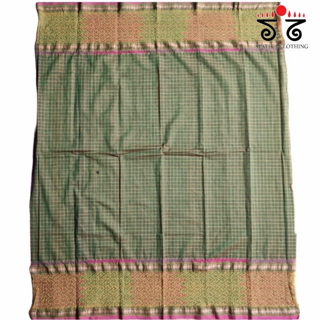 Hand-embroidered Kanchi Cotton Blouse Fabric