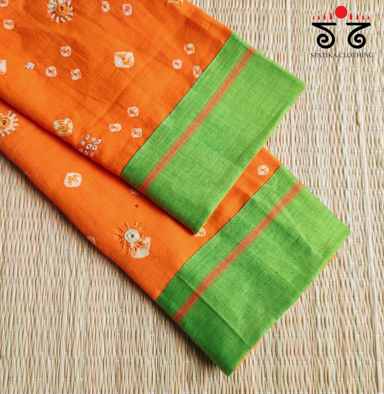 Banjara Hand Embroidered Bandhani Blouse Fabric