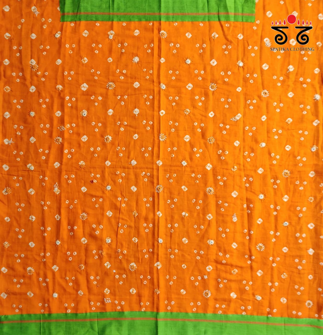 Banjara Hand Embroidered Bandhani Blouse Fabric