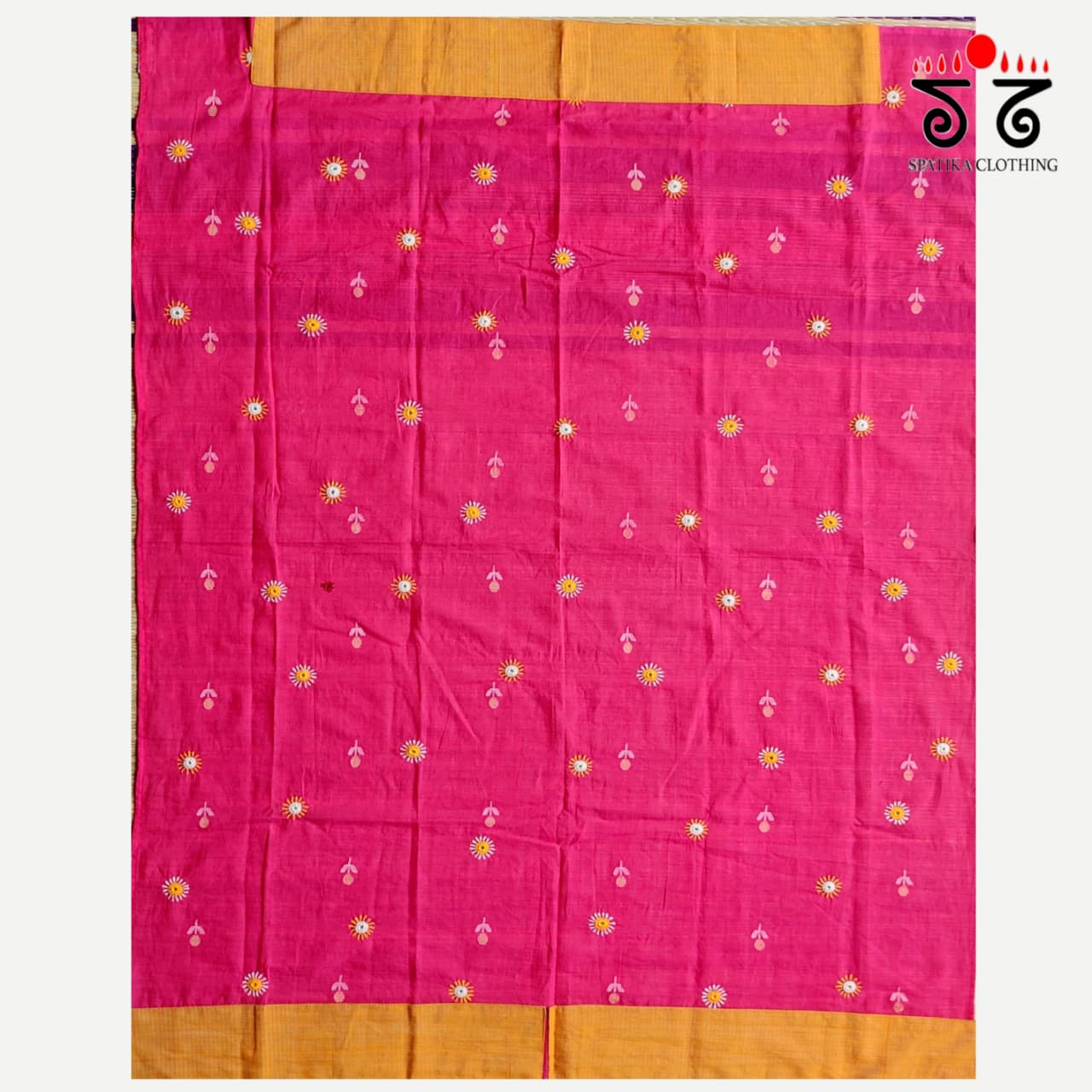 Hand embroidered Jamdhani Blouse Fabric