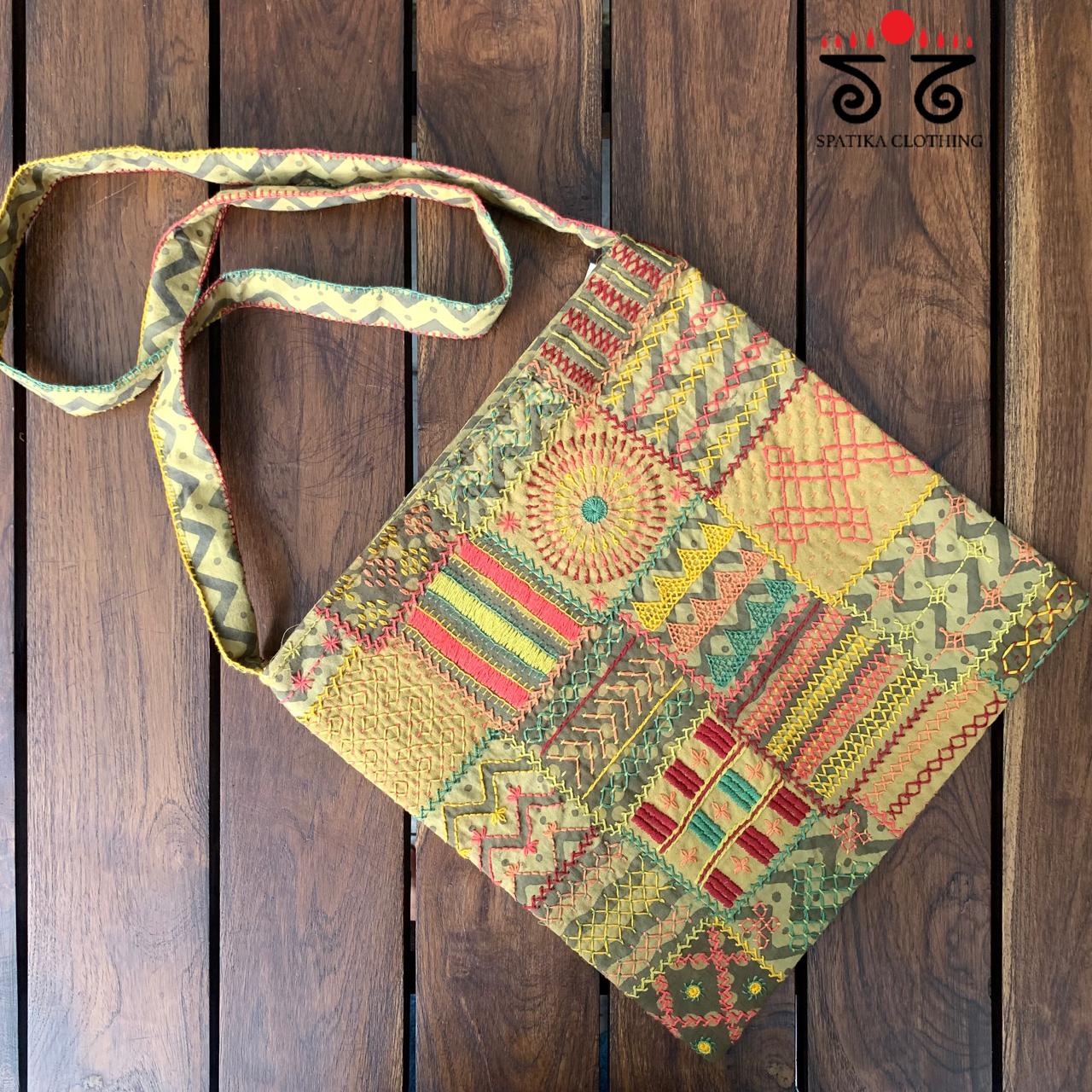 Hand Embroidered Sling Bag