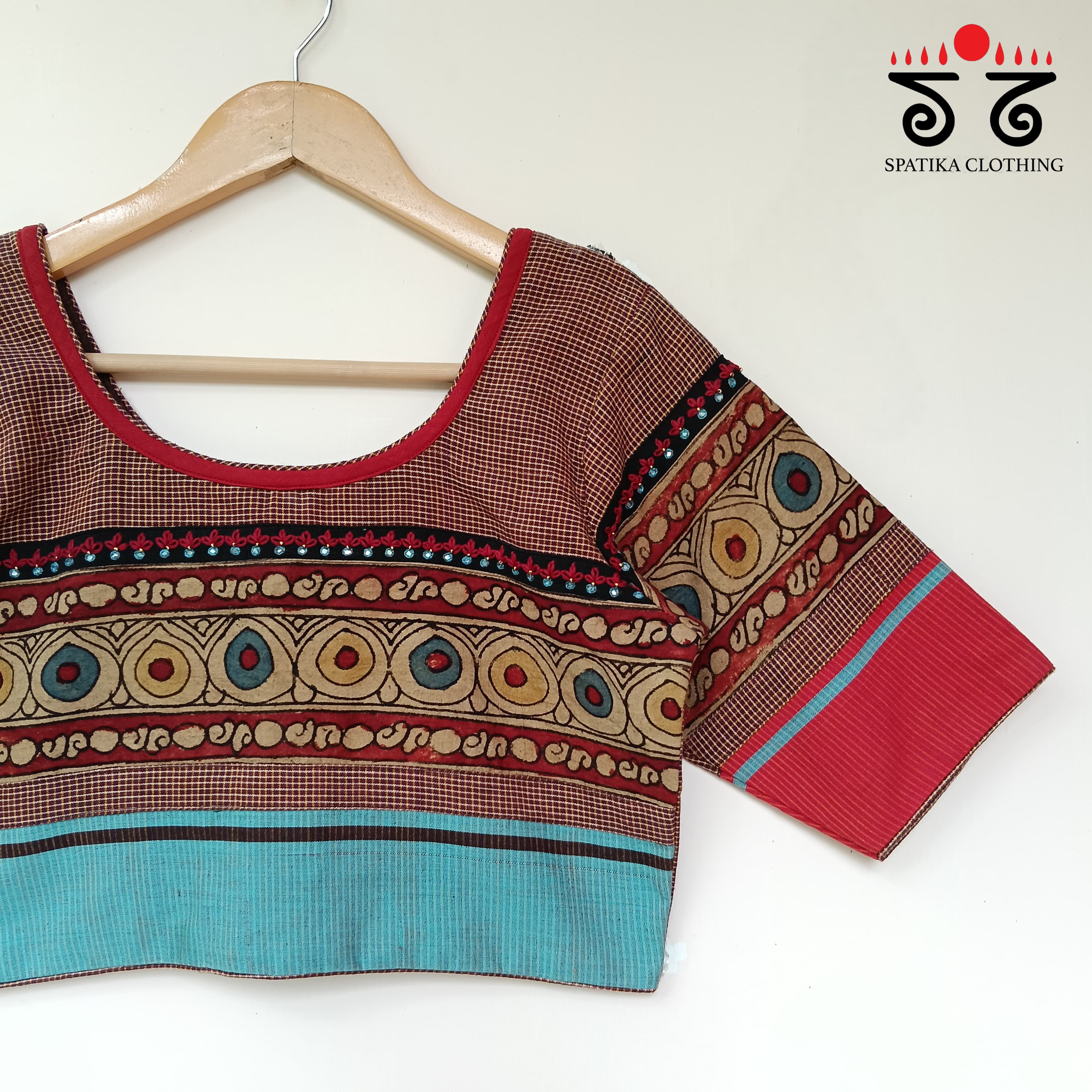 The Boondh - Pen Kalamkari Blouse
