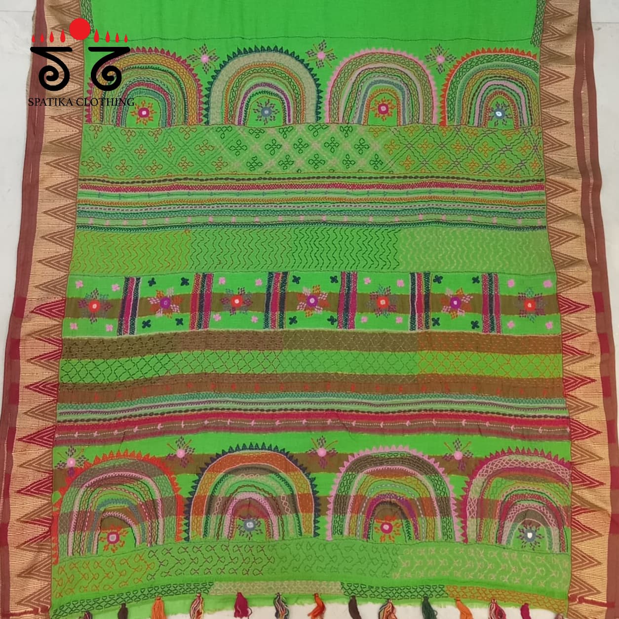 Lambani Hand-embroidered Saree