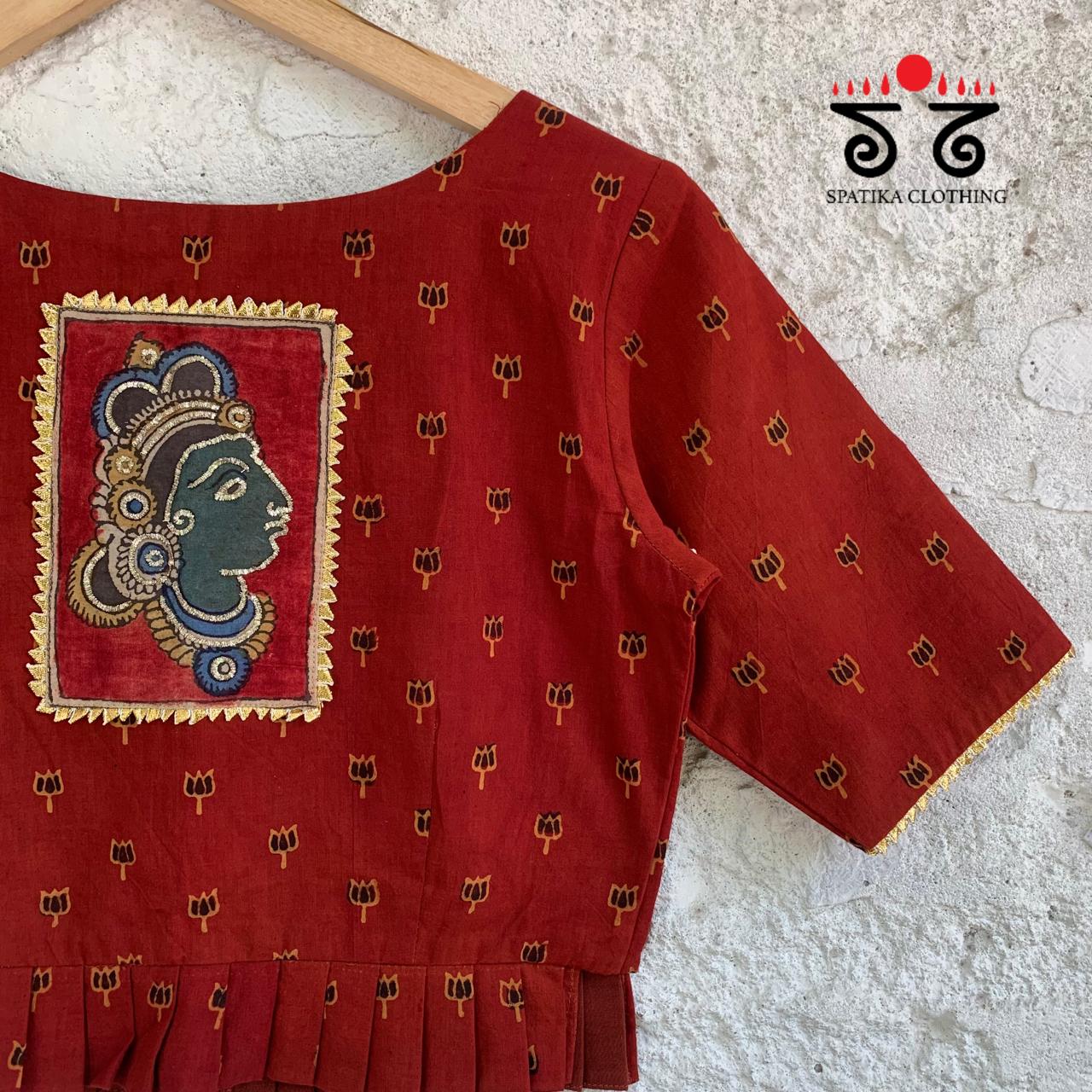Pen Kalamkari Croptop