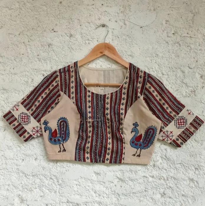 Morni Collage-Handcrafted Blouse