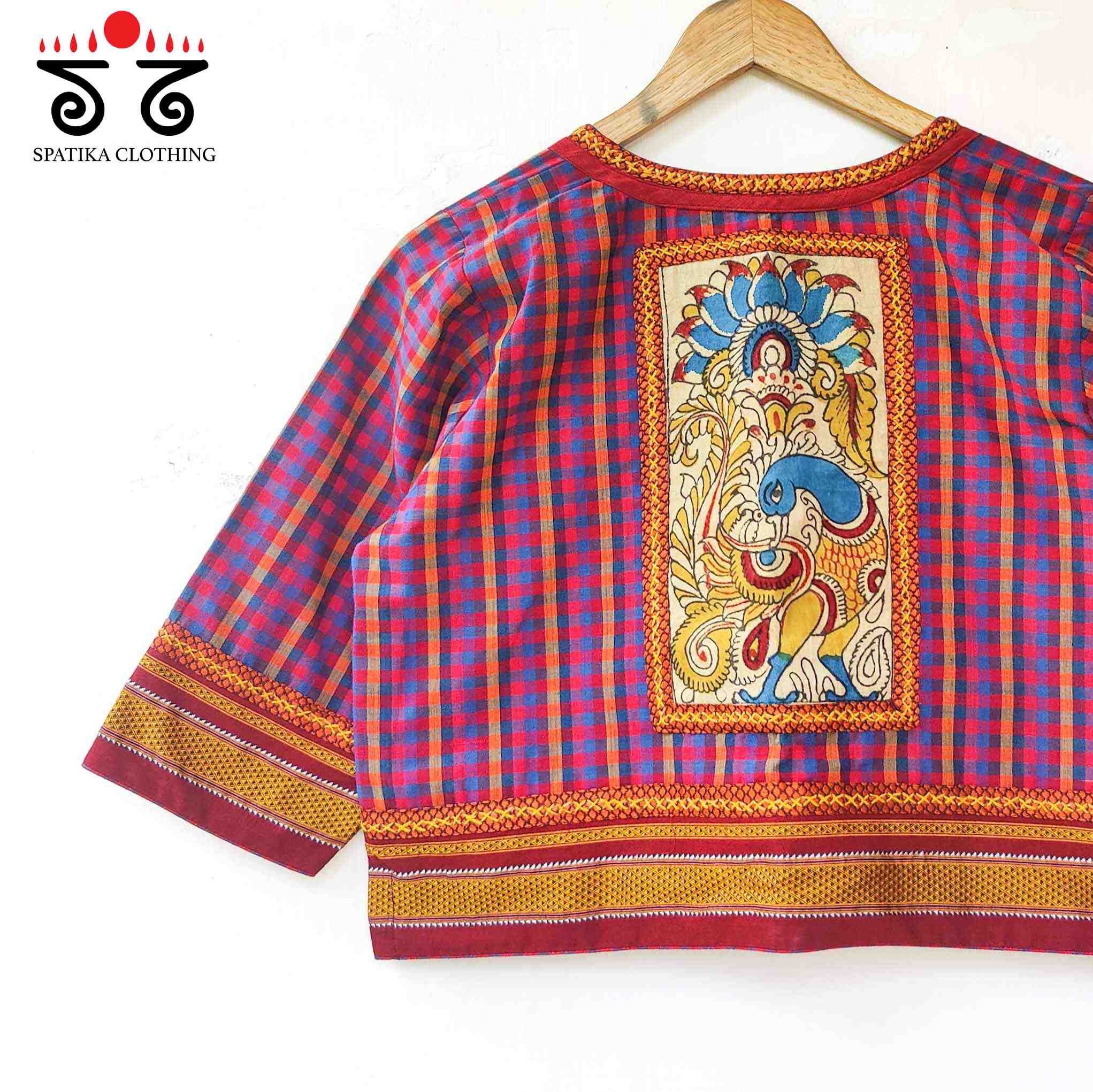 Annapakshi - Pen Kalamkari Croptop