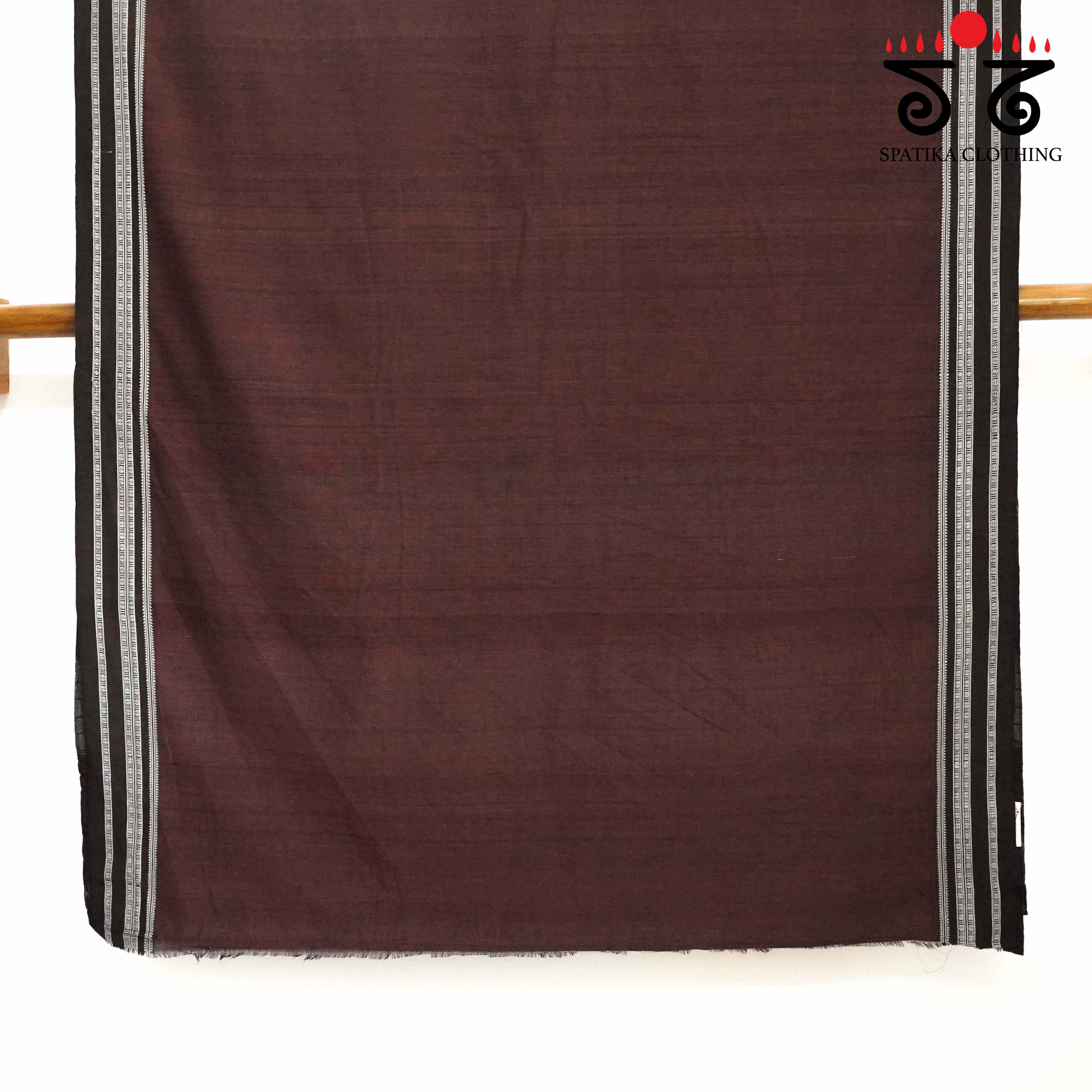 Ilkal Handwoven Cotton Saree - Pen Kalamkari Blouse