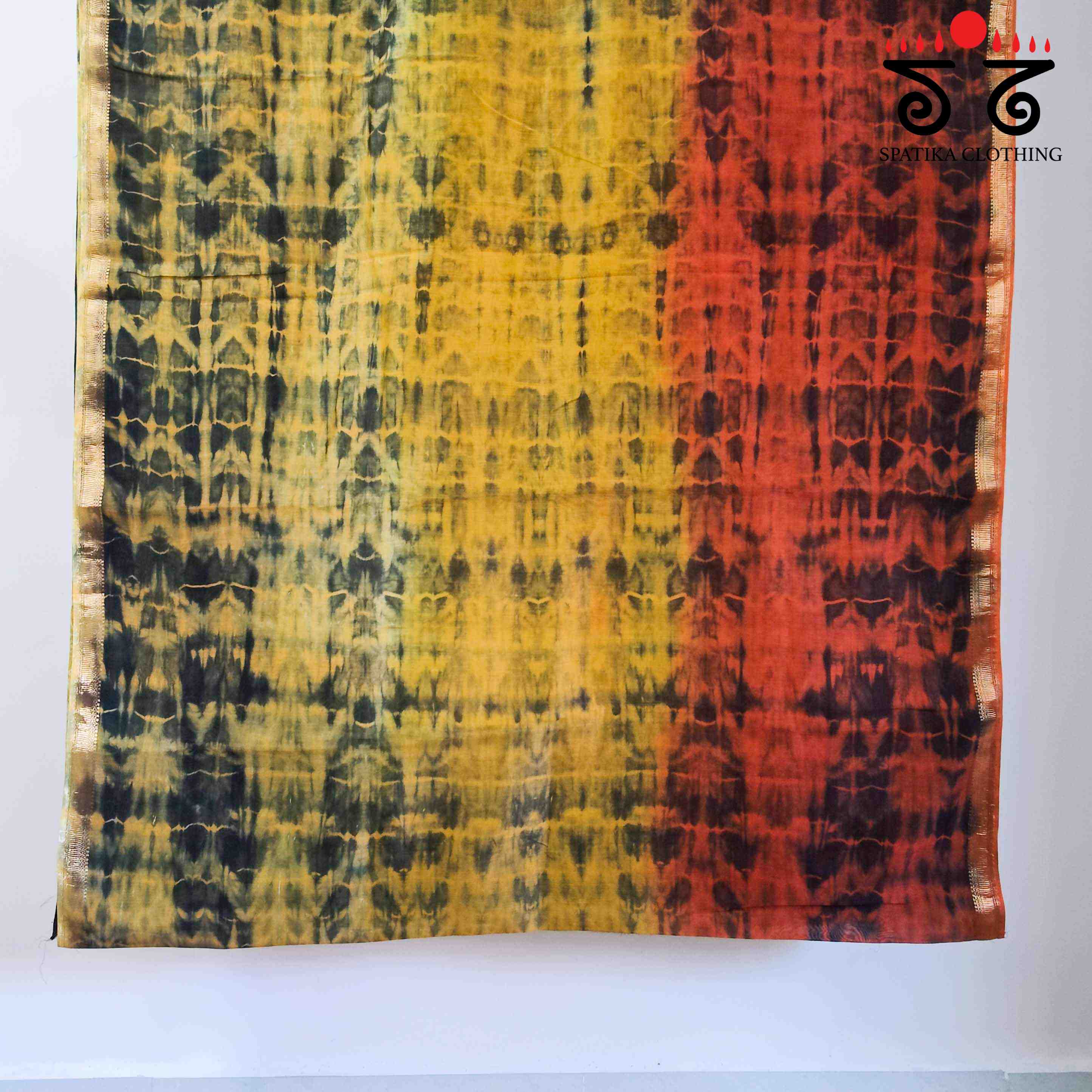 Leheriya on Maheswari silk cotton Saree- New!