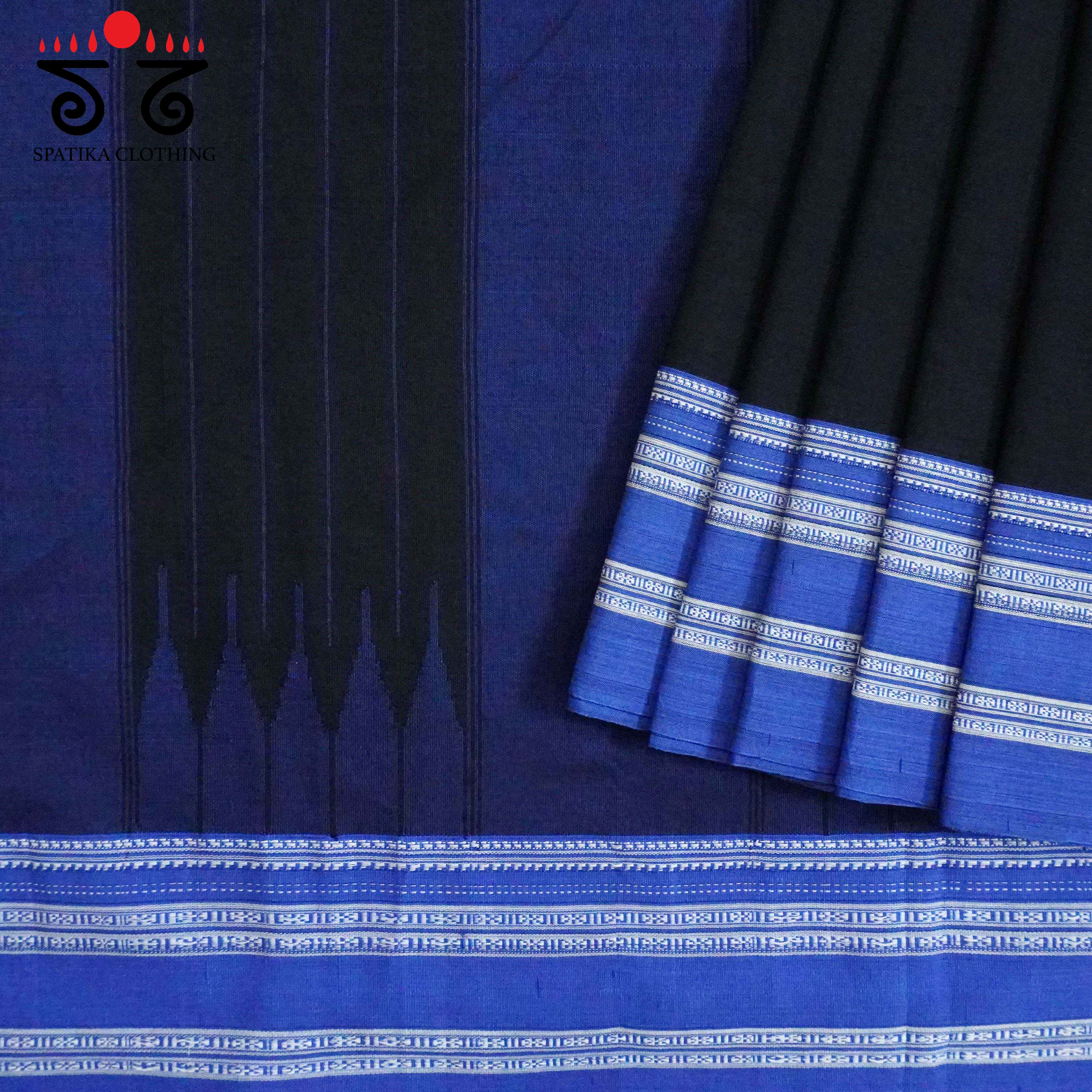 Ilkal Handwoven Cotton Saree - Pen Kalamkari Blouse