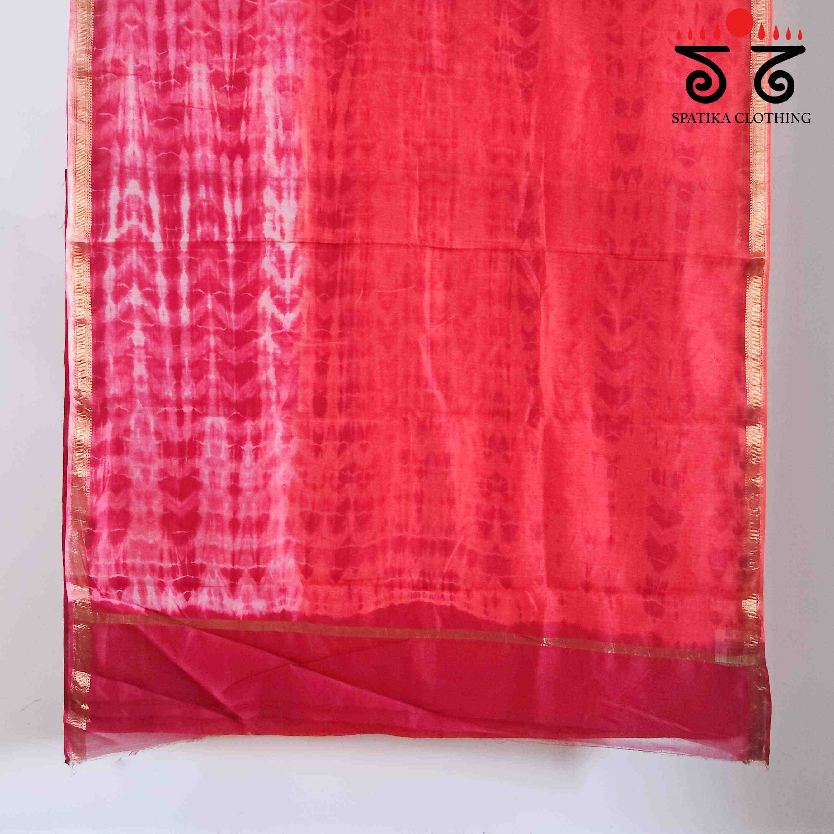 Leheriya on Maheswari silk cotton Saree- New!