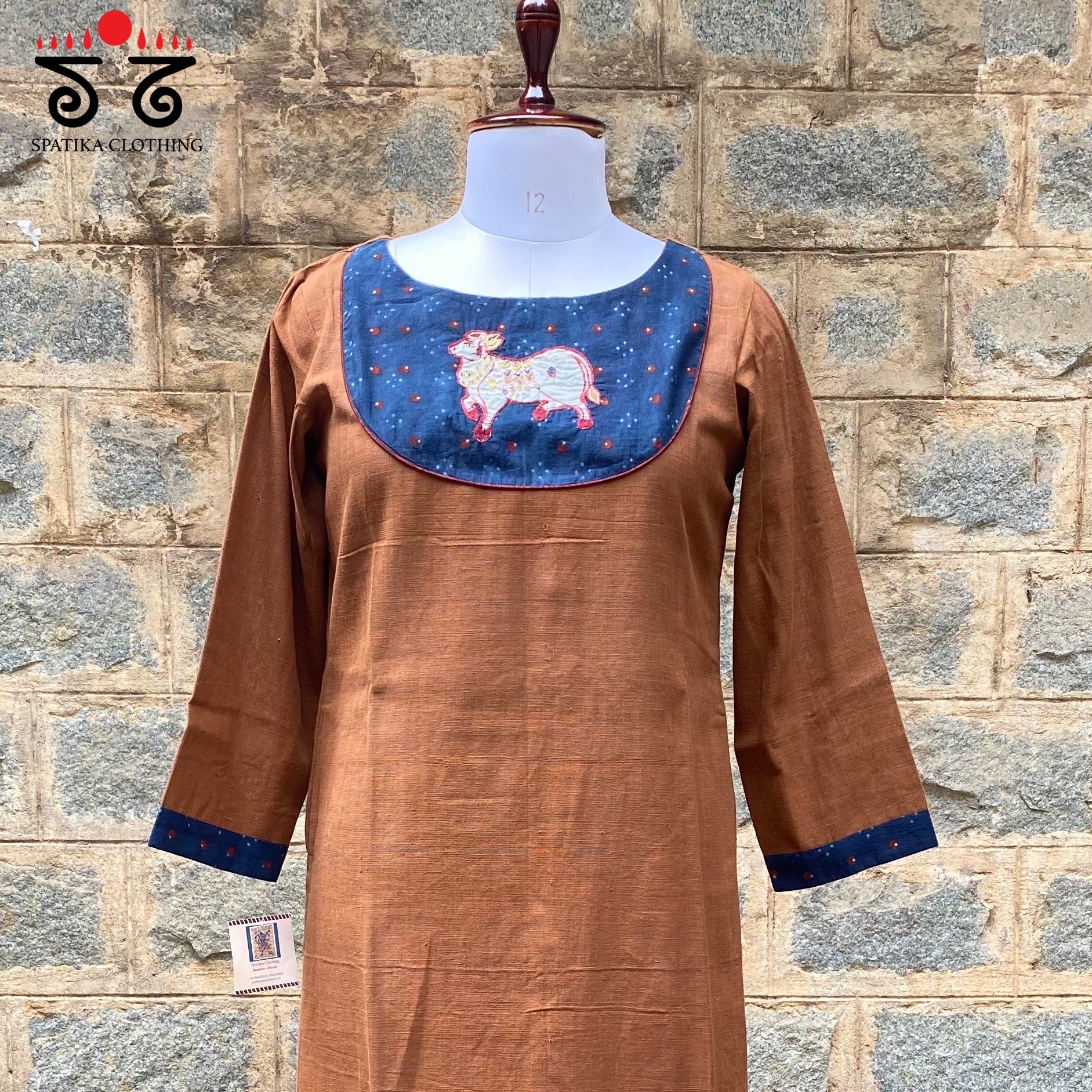 Pichwai Motif Hand Embroidered Kurta