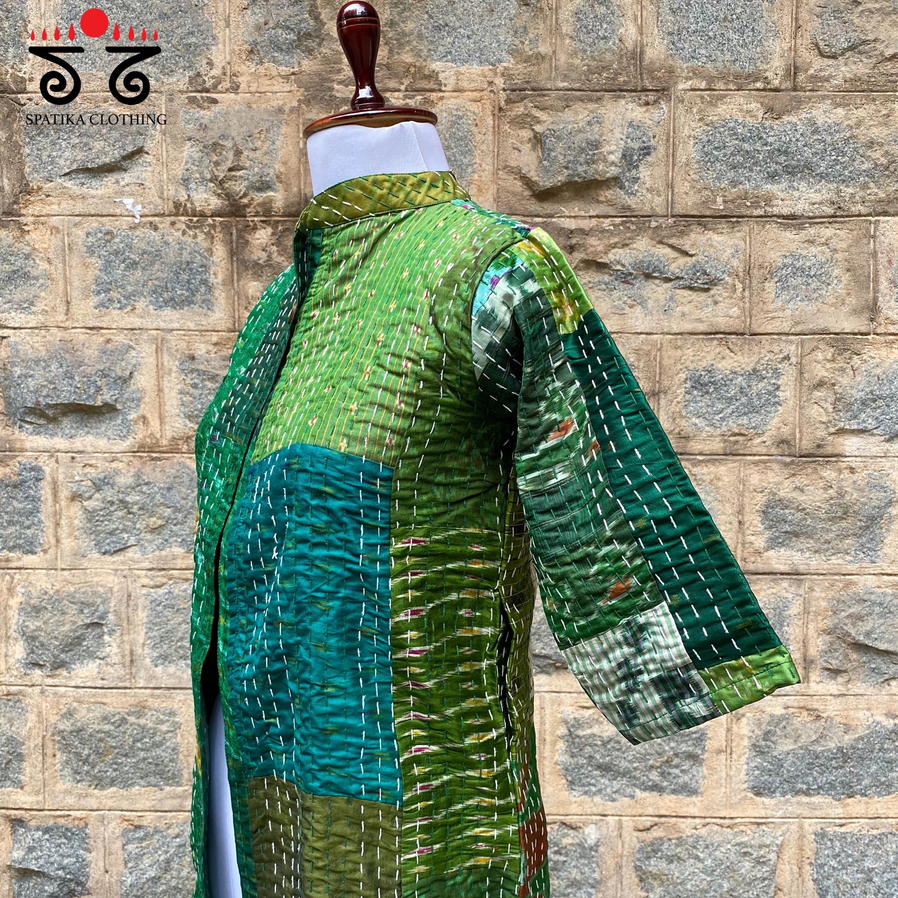 KANTHA & PATOLA QUILTED JACKET