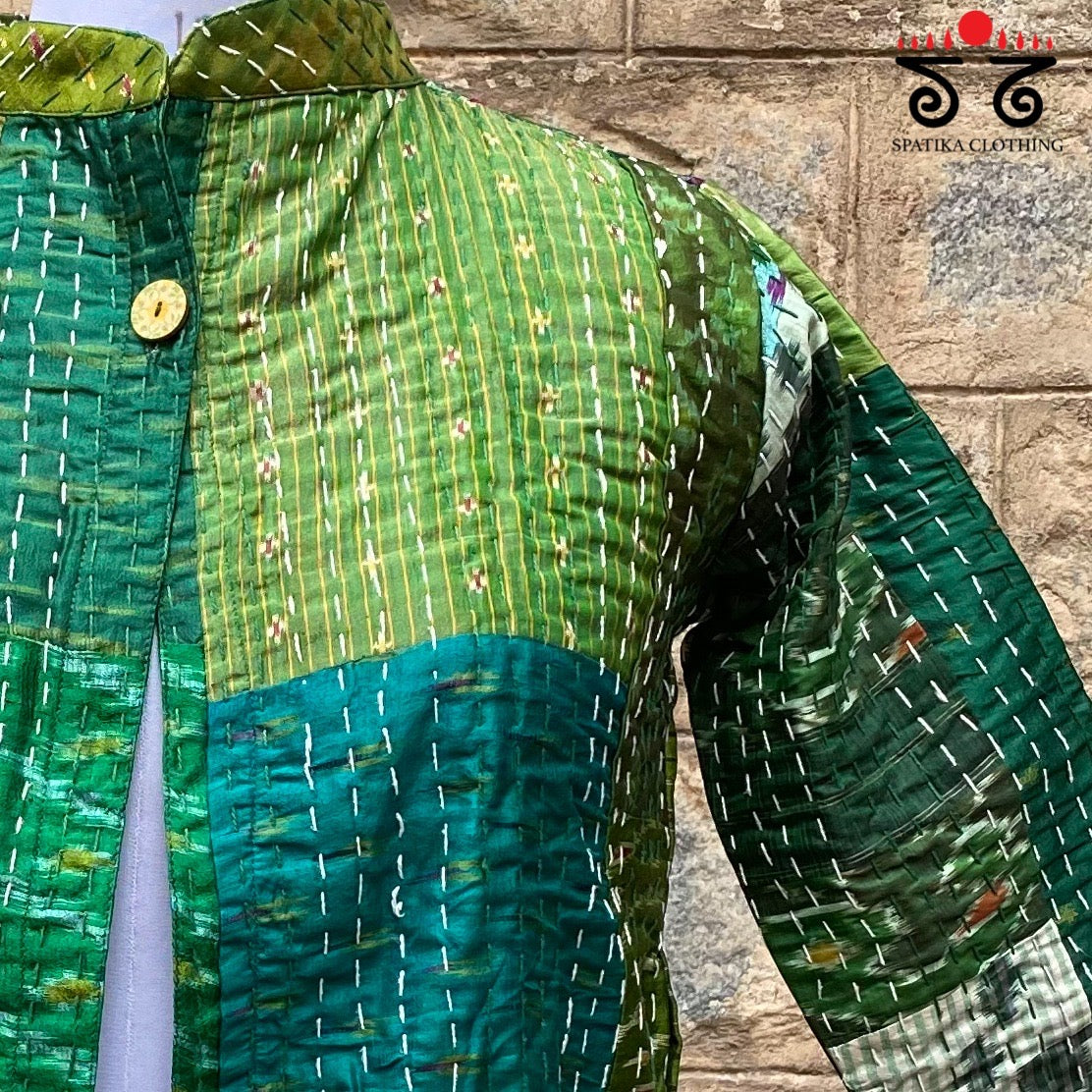 KANTHA & PATOLA QUILTED JACKET
