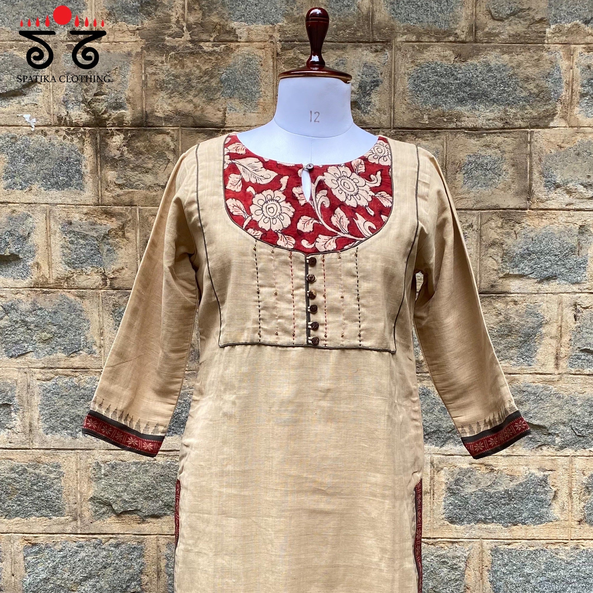 Pen kalamkari Handwoven - Ponduru Cotton Kurta