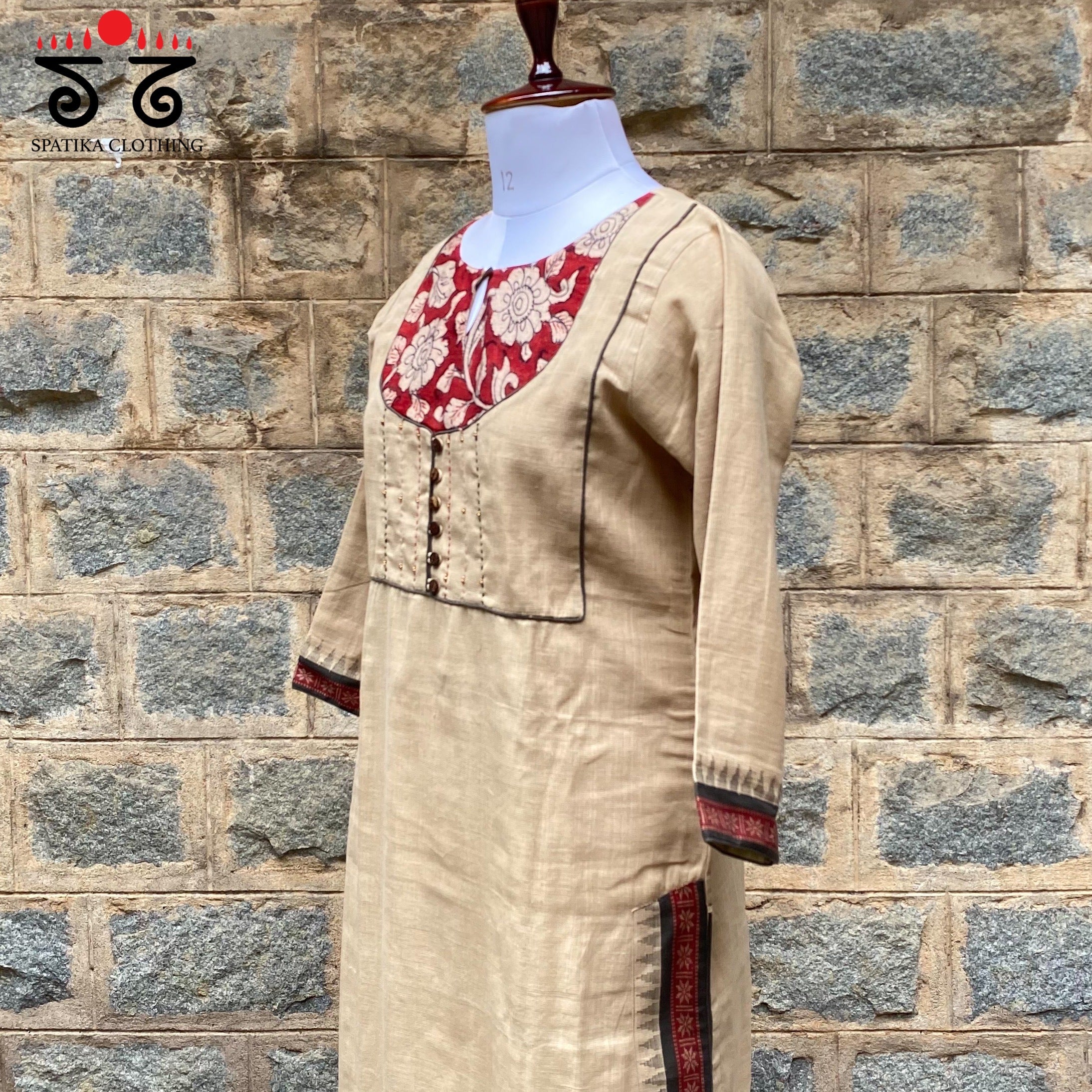 Pen kalamkari Handwoven - Ponduru Cotton Kurta