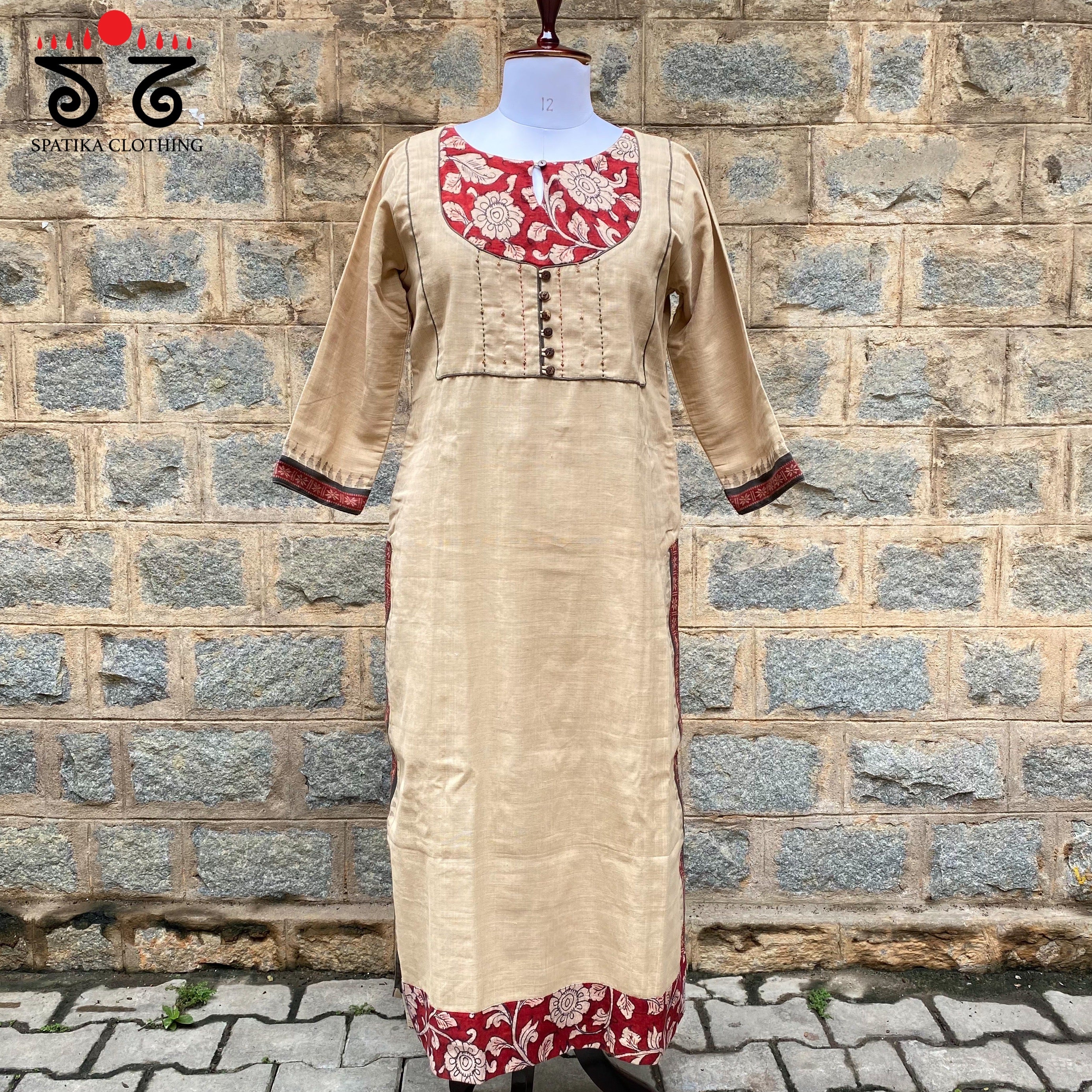 Pen kalamkari Handwoven - Ponduru Cotton Kurta