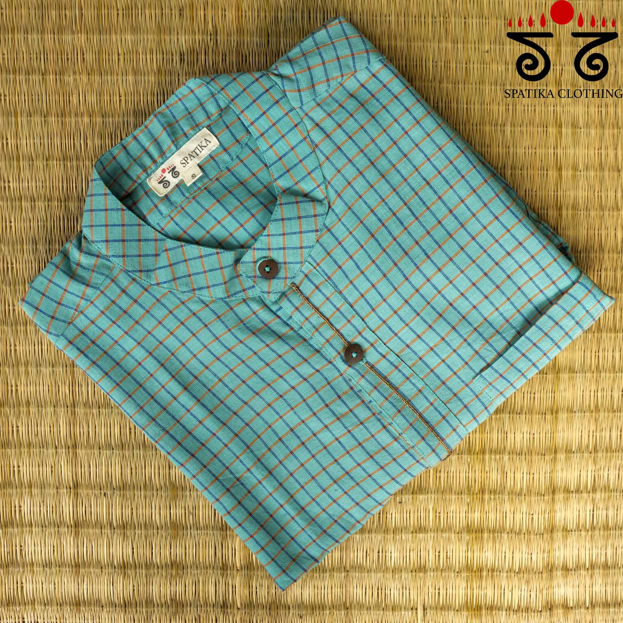 Men's Handwoven Cotton Long Kurta