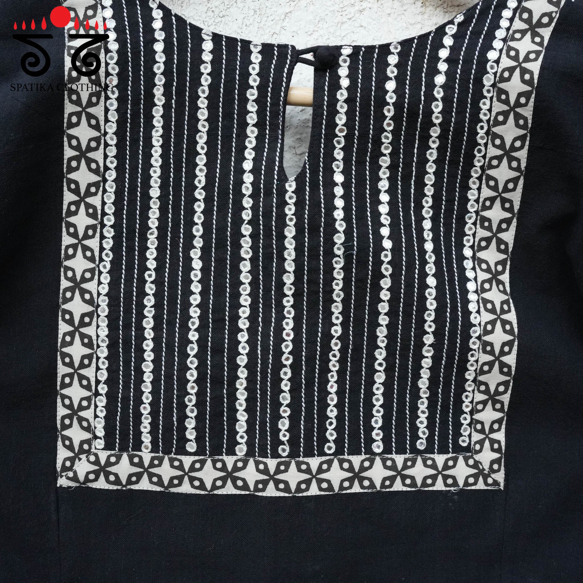 Hand - Embroidered Mirror Work Blouse