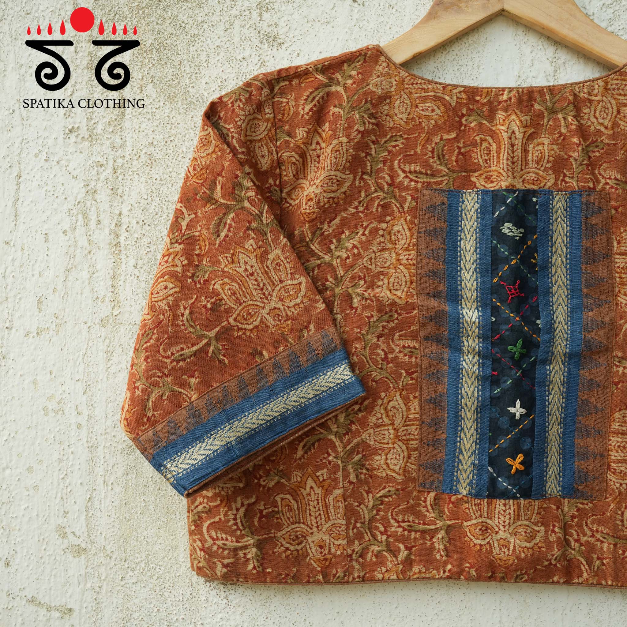 Kalamkari Blockprinted - Lambani Blouse