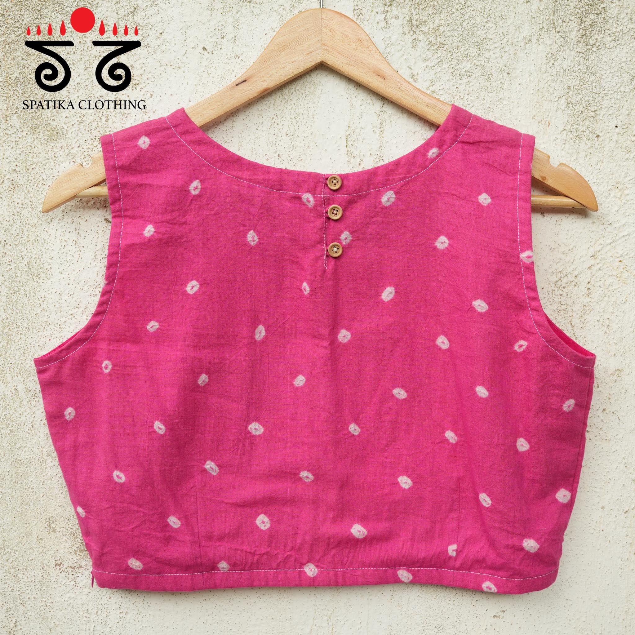 Bandhani Sleeveless Blouse