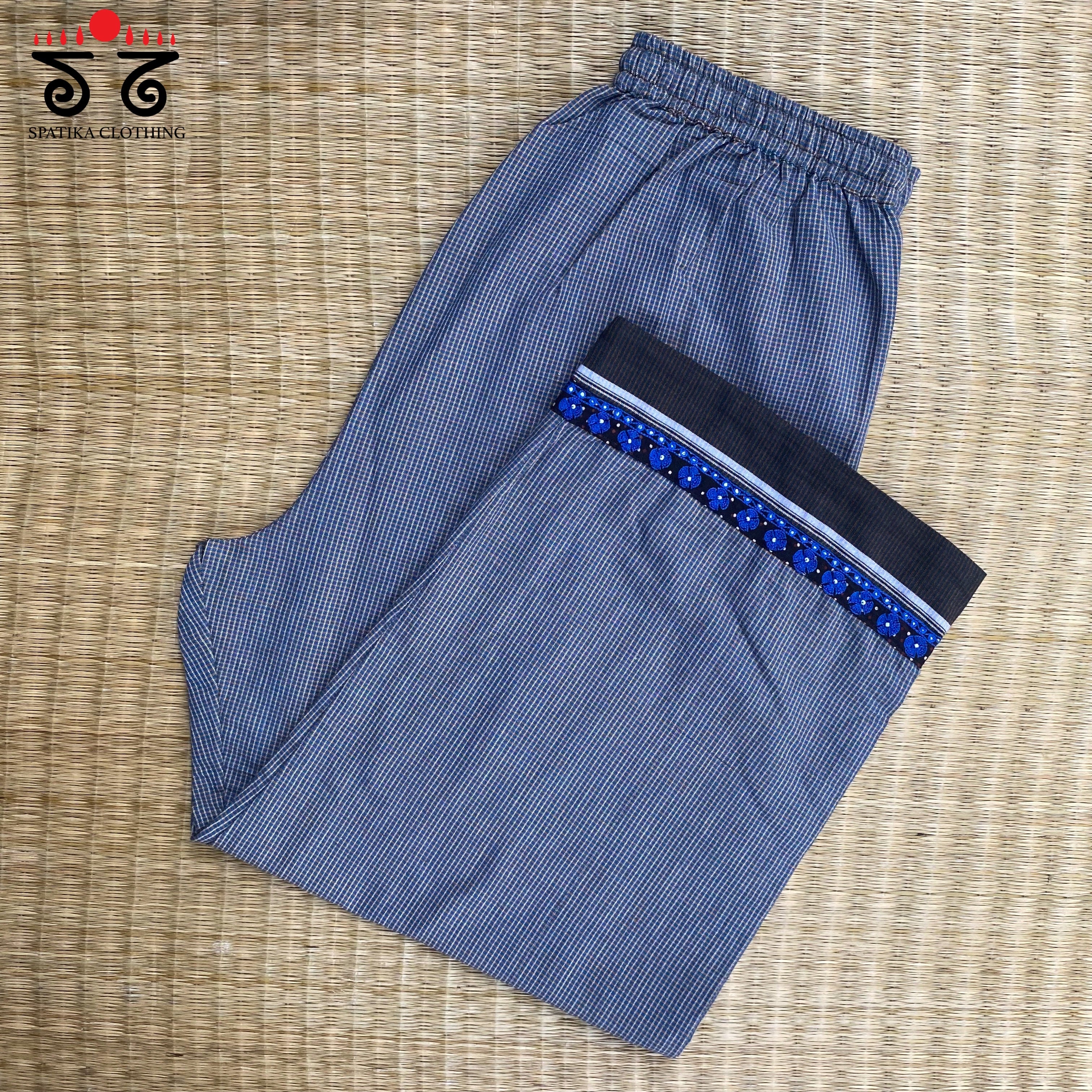Hand Embroidered Ilkal Pant