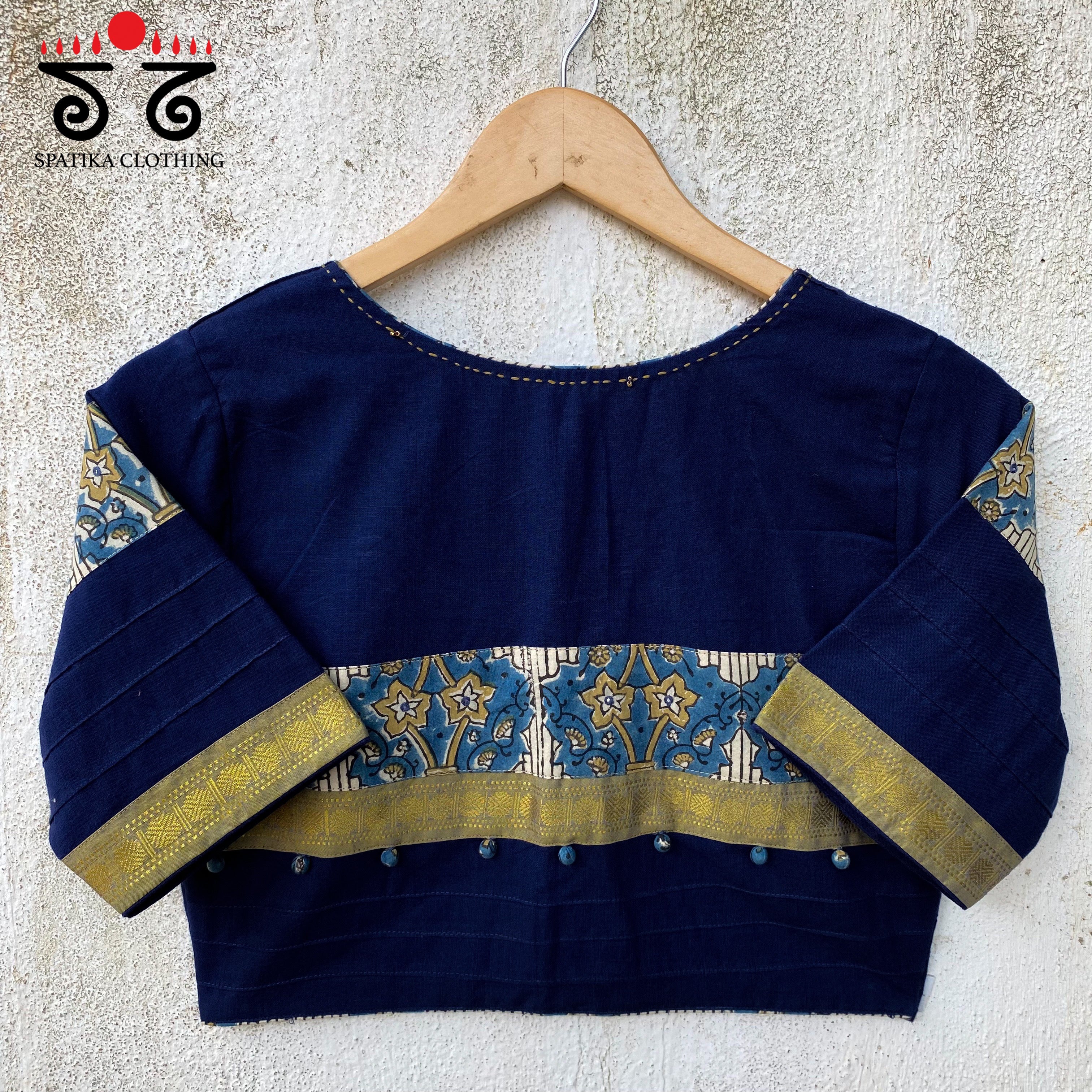 Pintucks & Borders - Handcrafted Blouse