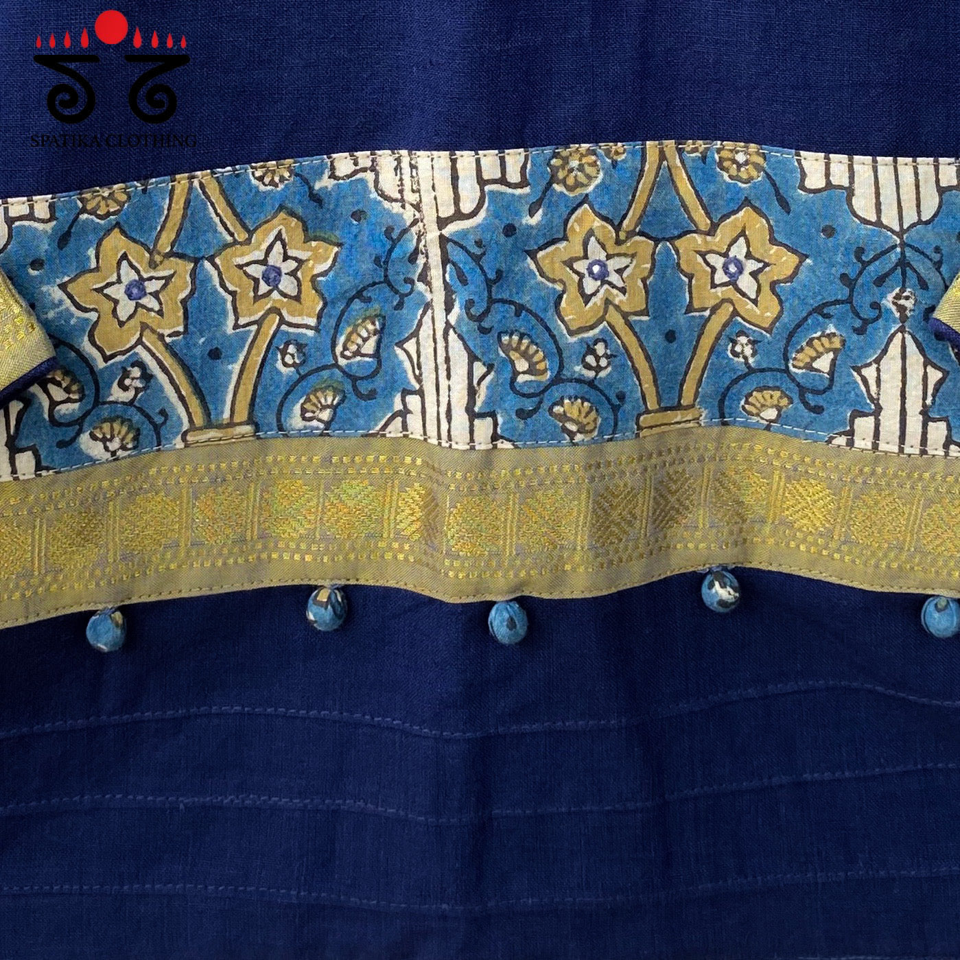 Pintucks & Borders - Handcrafted Blouse