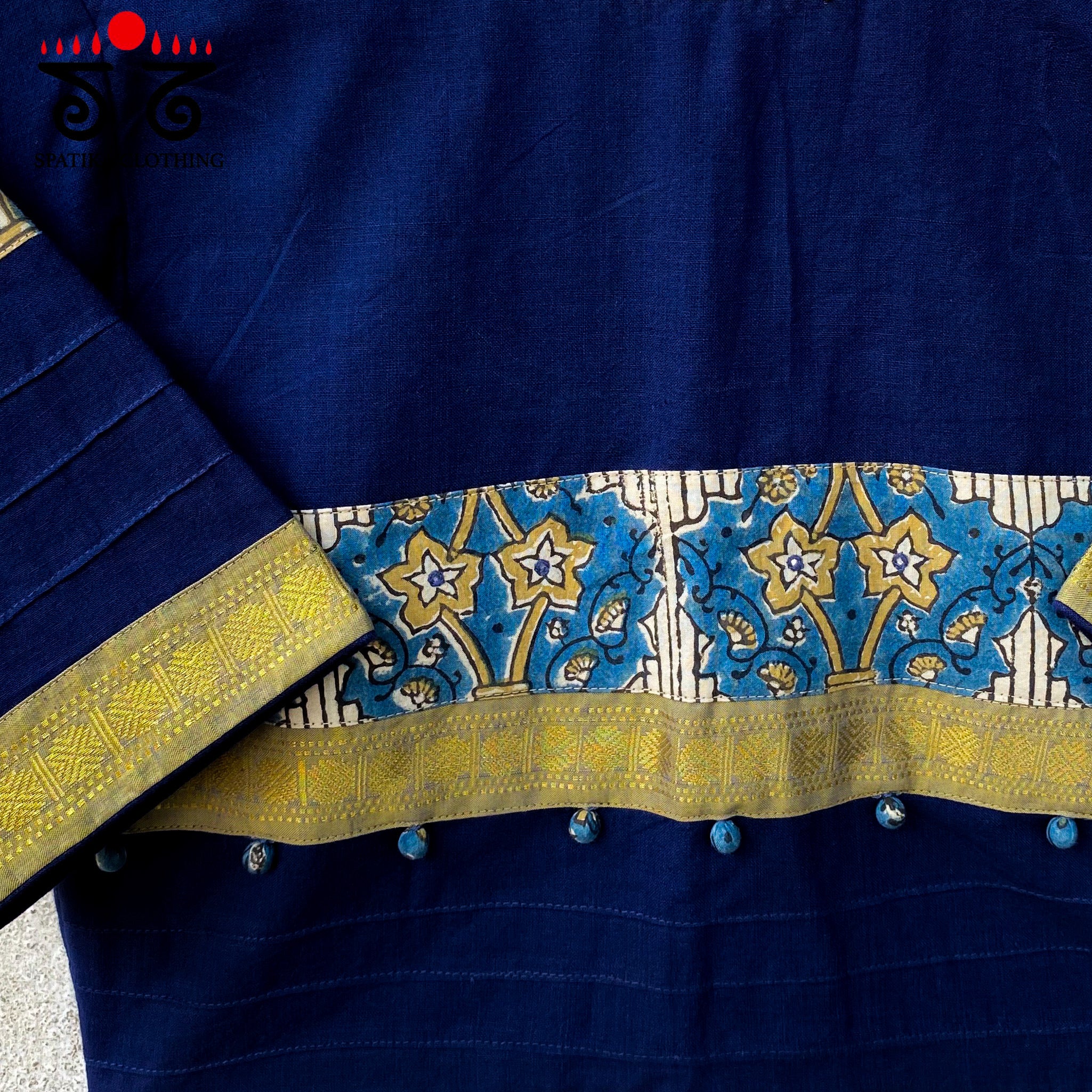 Pintucks & Borders - Handcrafted Blouse