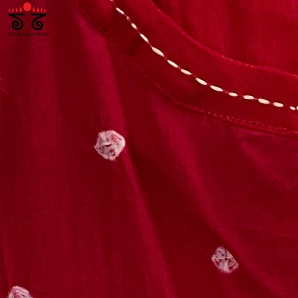 Bandhani Sleeveless Blouse