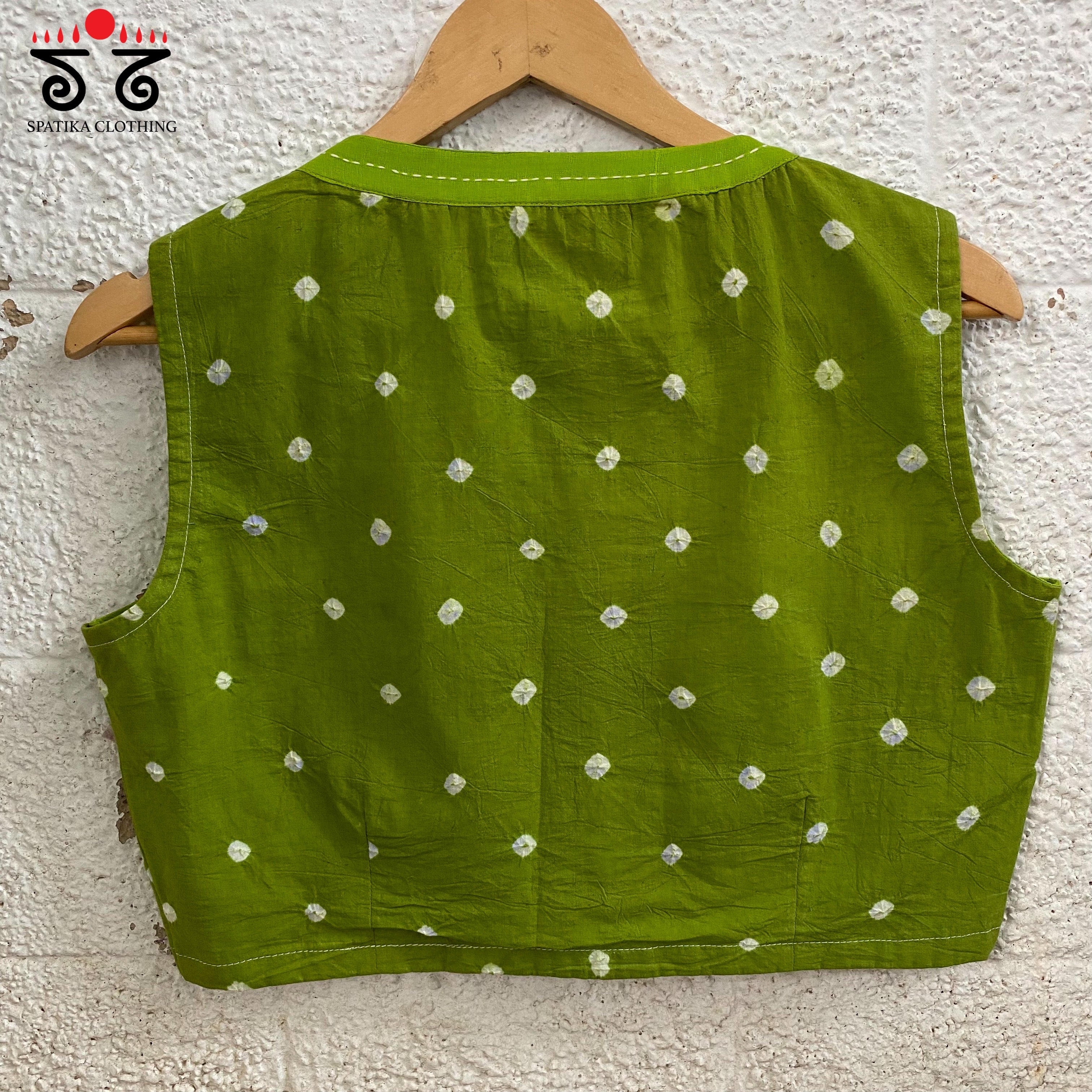 Bandhani Sleeveless Blouse