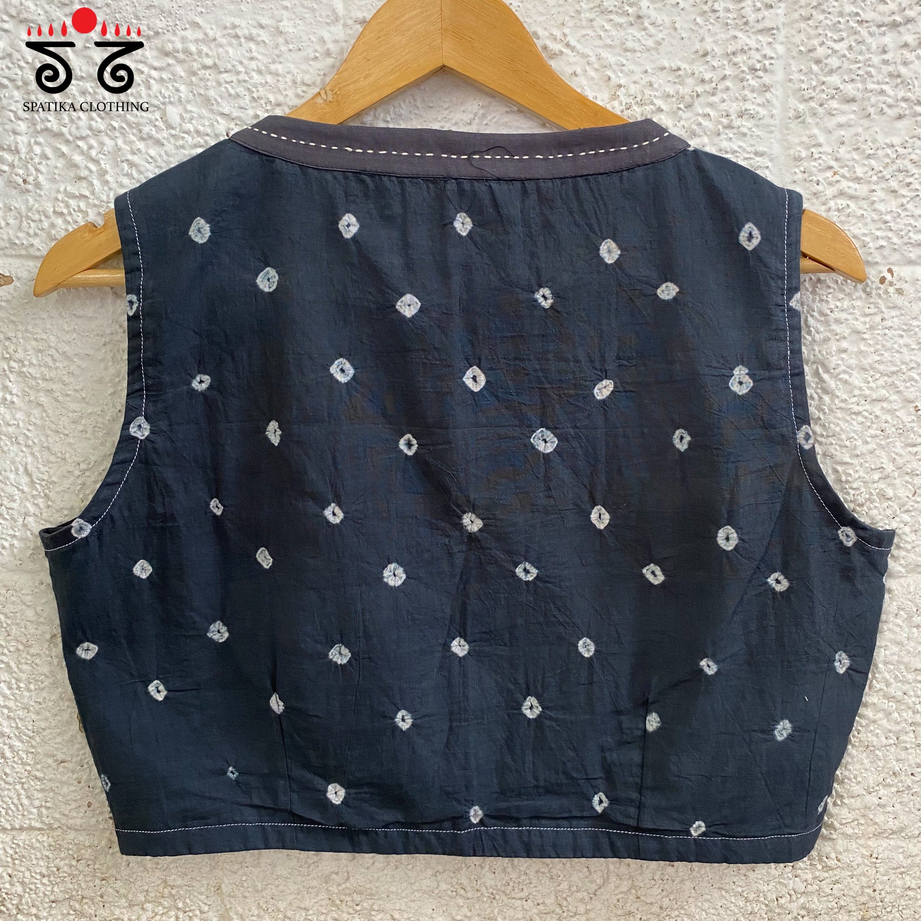 Bandhani Sleeveless Blouse