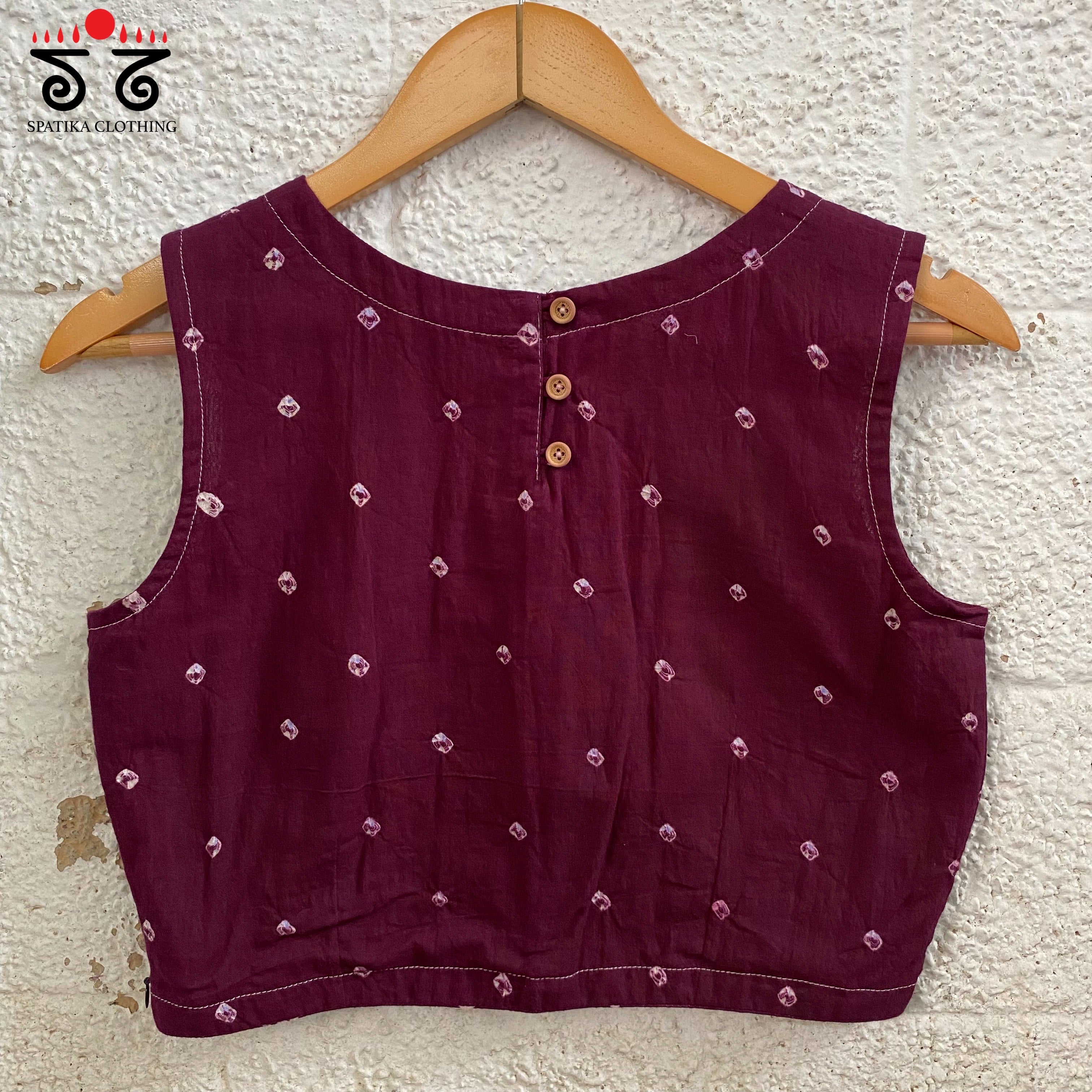 Bandhani Sleeveless Blouse