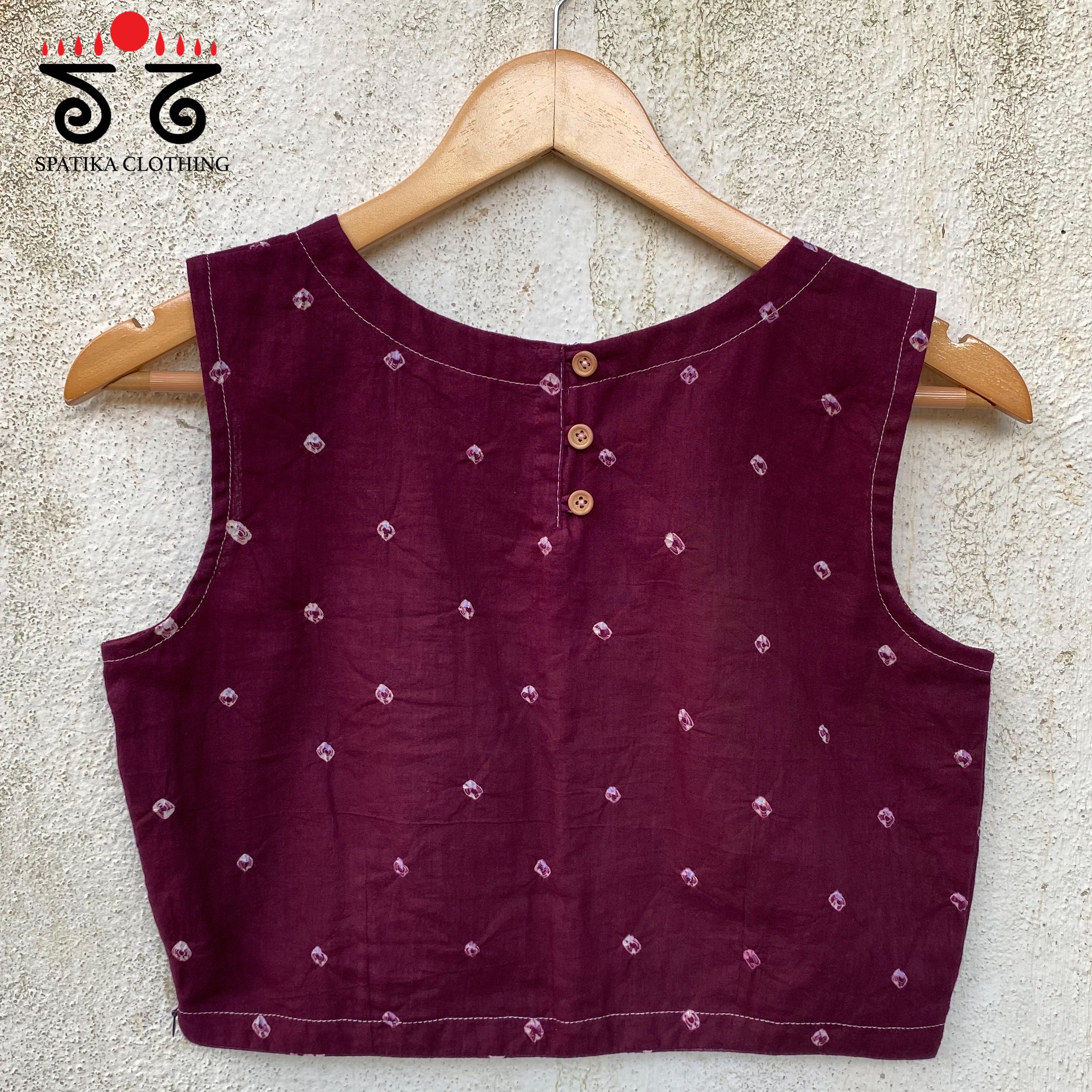 Bandhini Handcrafted Sleeveless Blouse