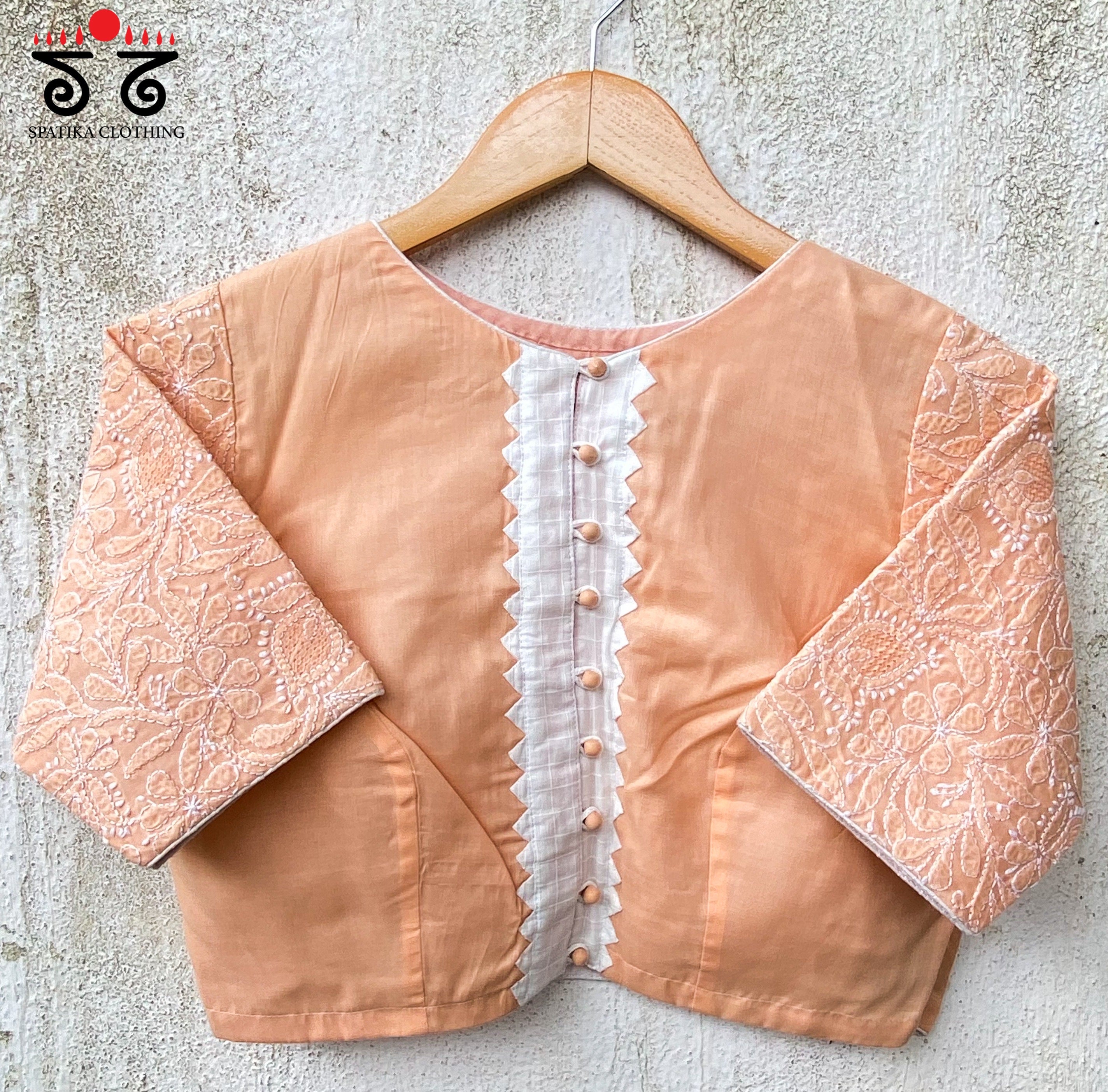 Chikankari Handwoven Cotton Blouse